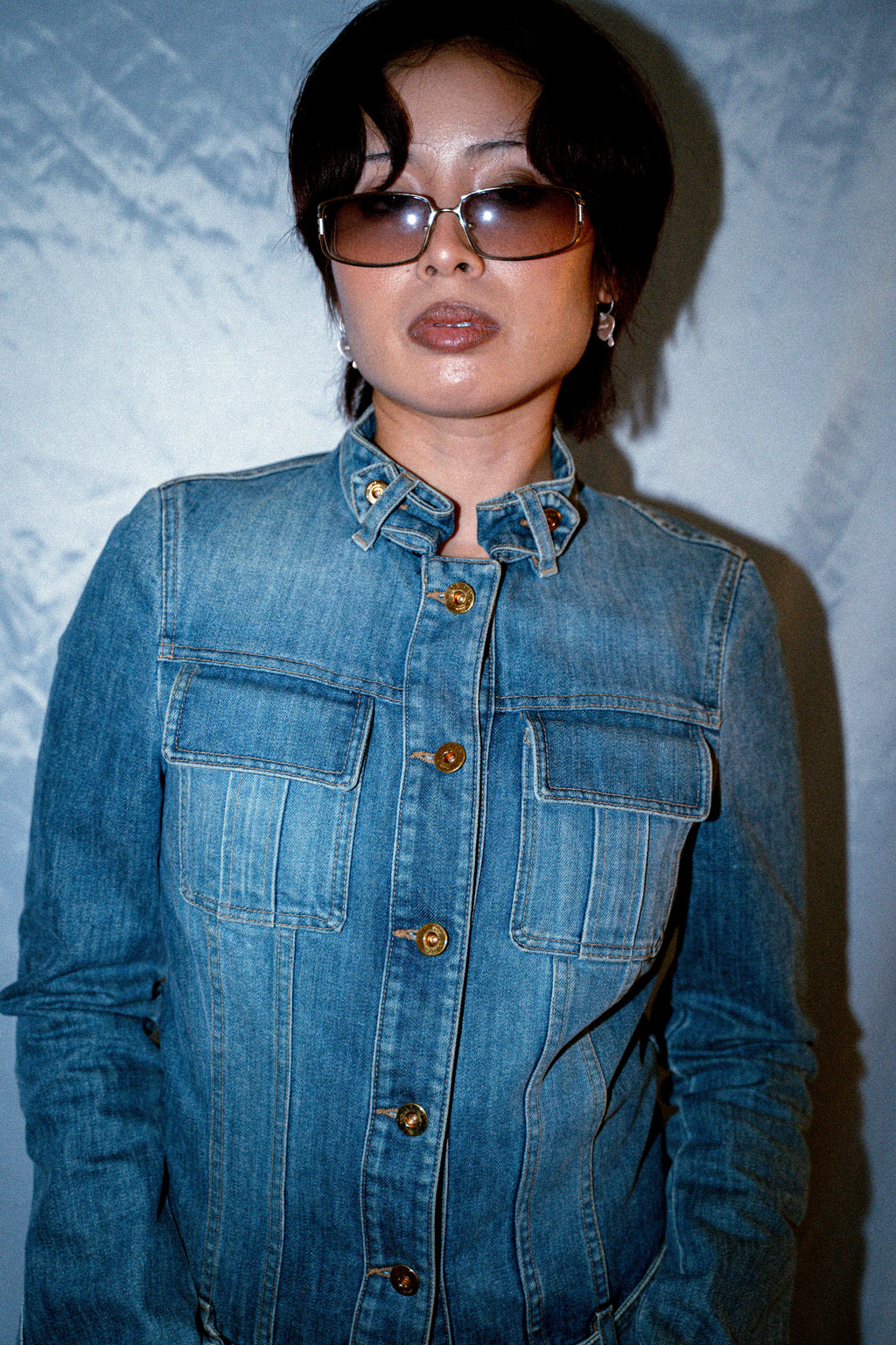 GUCCI BAMBOO BELT DENIM JACKET