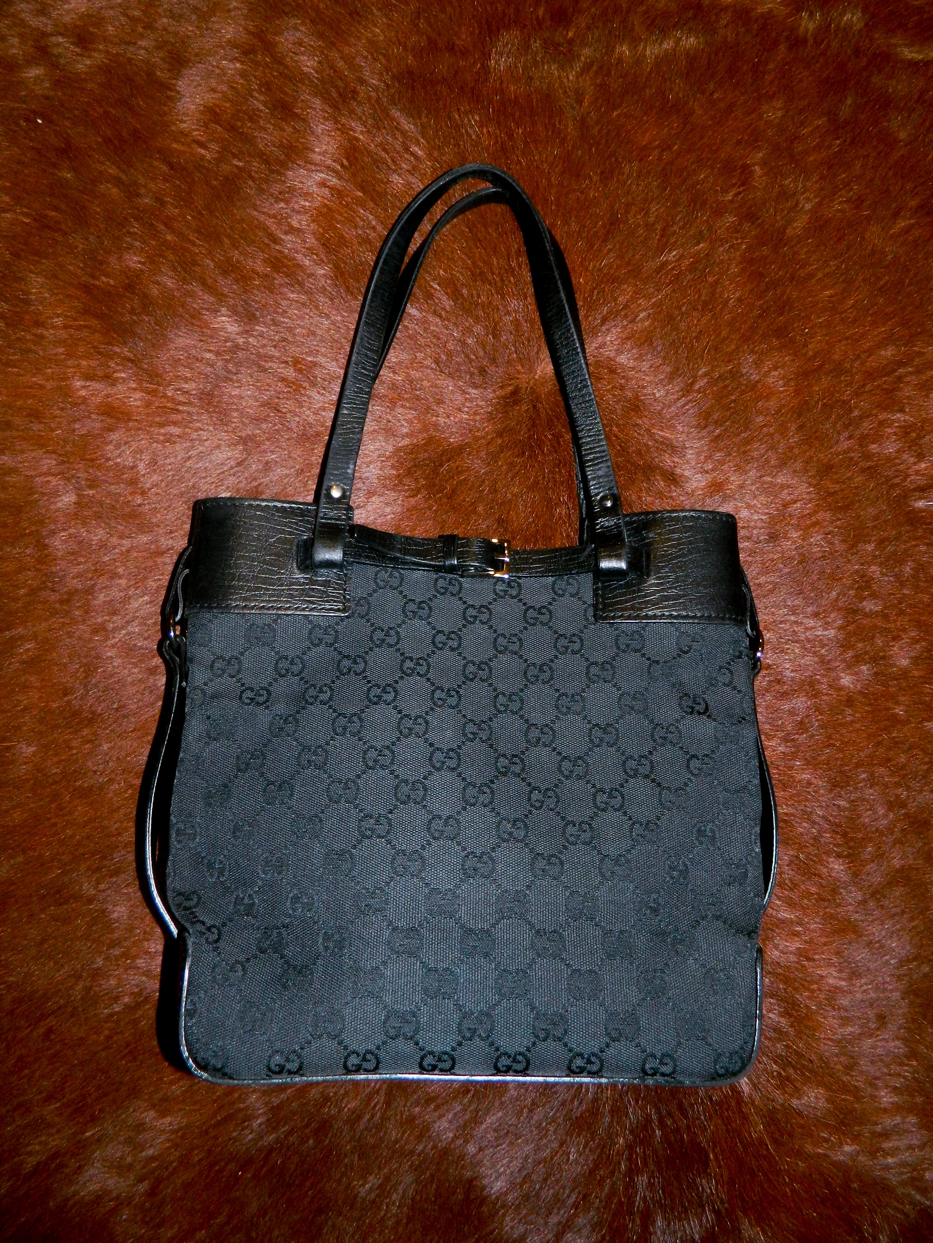 Gucci by Tom Ford Monogram Buckle Tote Bag