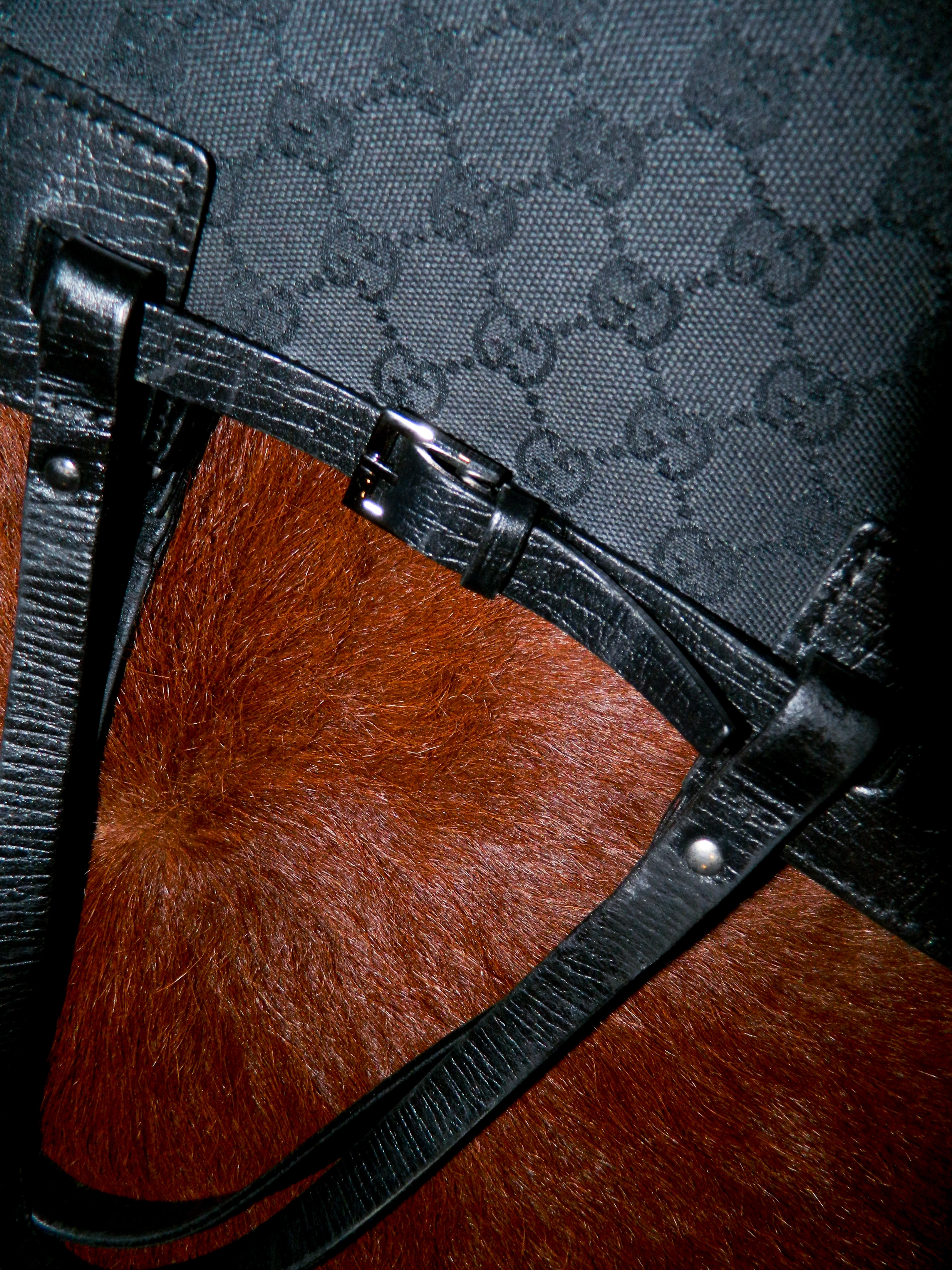 Gucci by Tom Ford Monogram Buckle Tote Bag