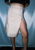 PRADA SPORT DOUBLE ZIP MIDI SKIRT