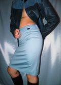 GUCCI BLUE MIDI SKIRT