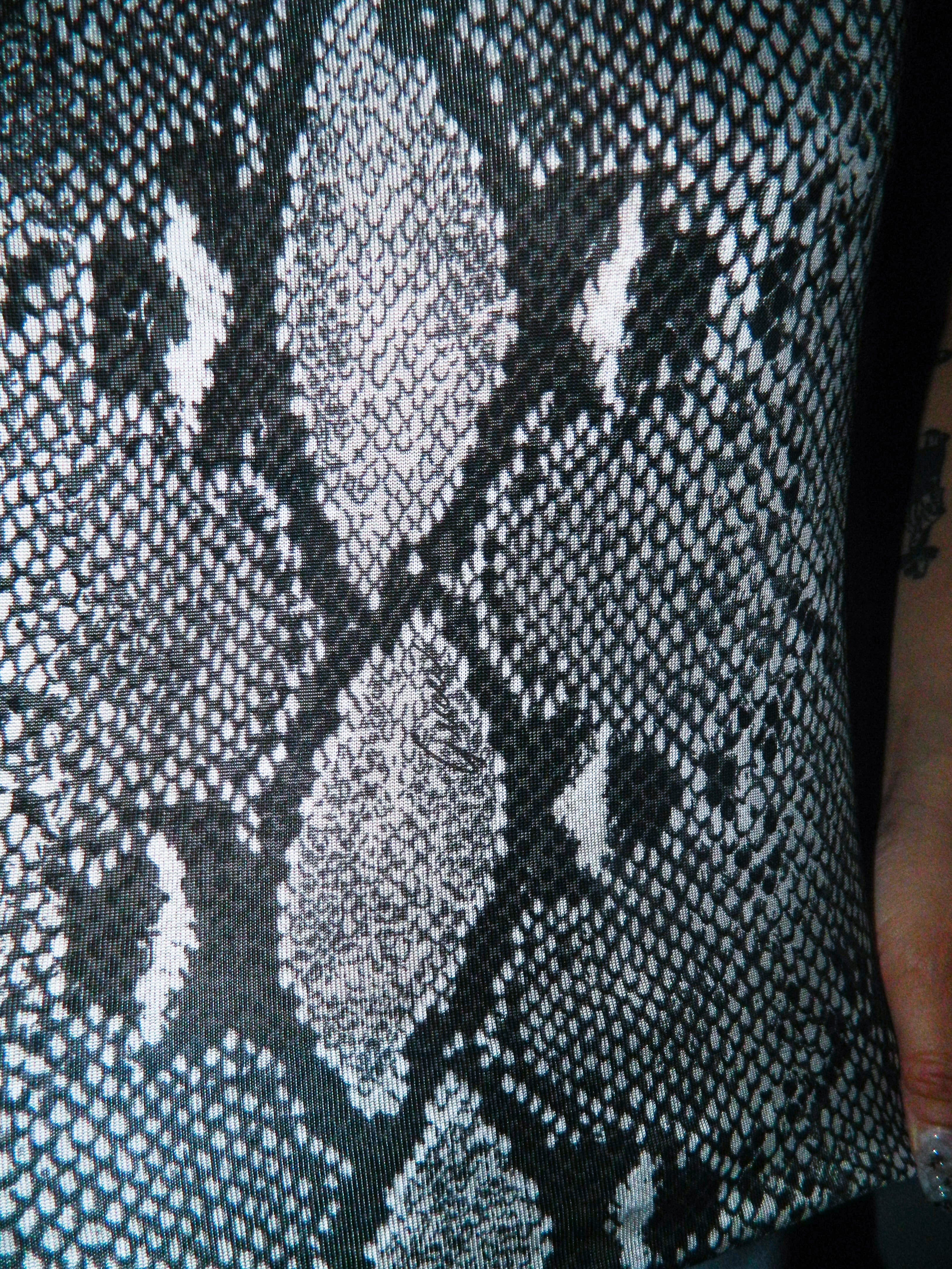 GUCCI BY TOM FORD S/S 2000 PYTHON PRINT TOP