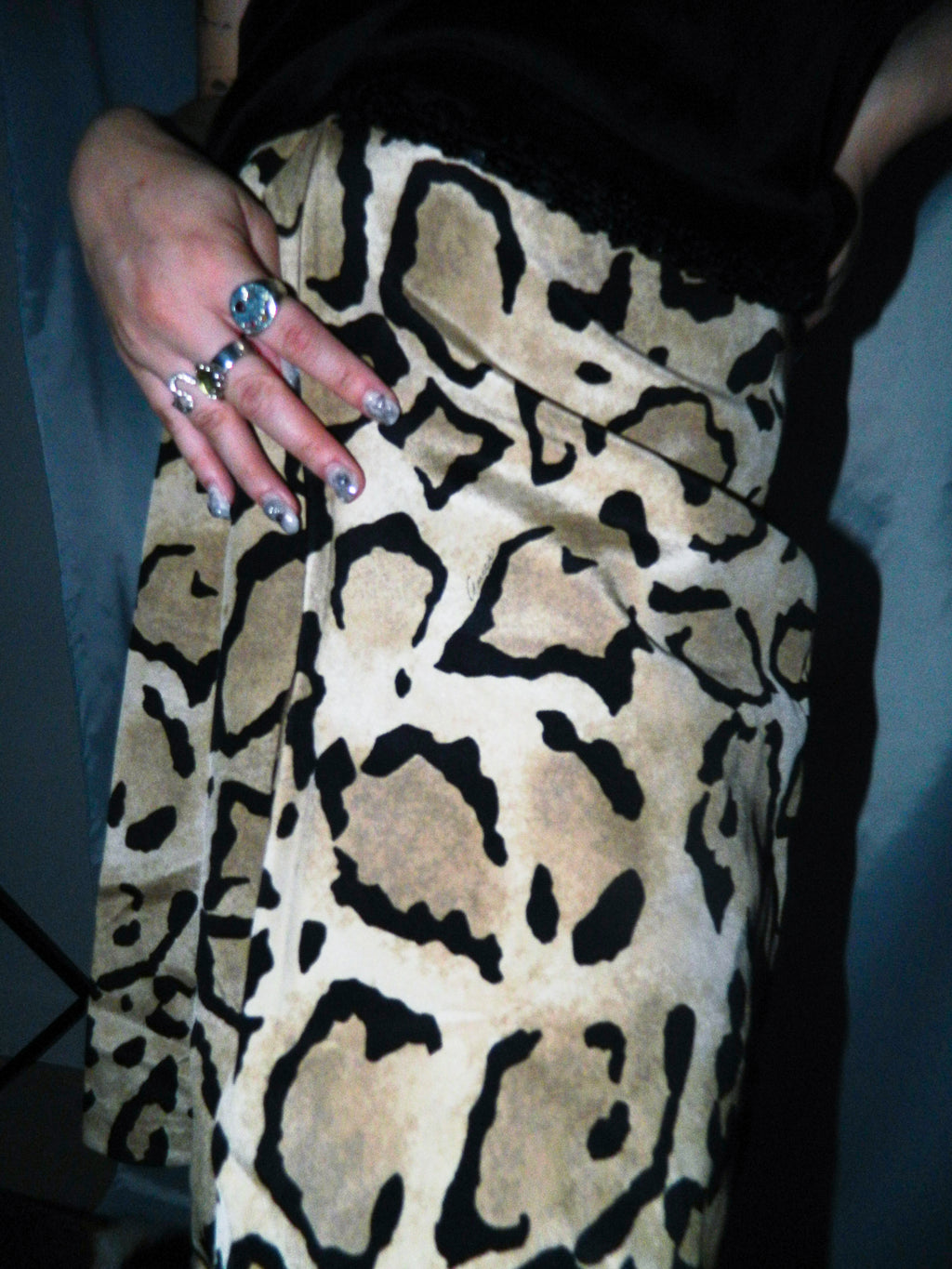 GUCCI BY TOM FORD LEOPARD PRINT SKIRT