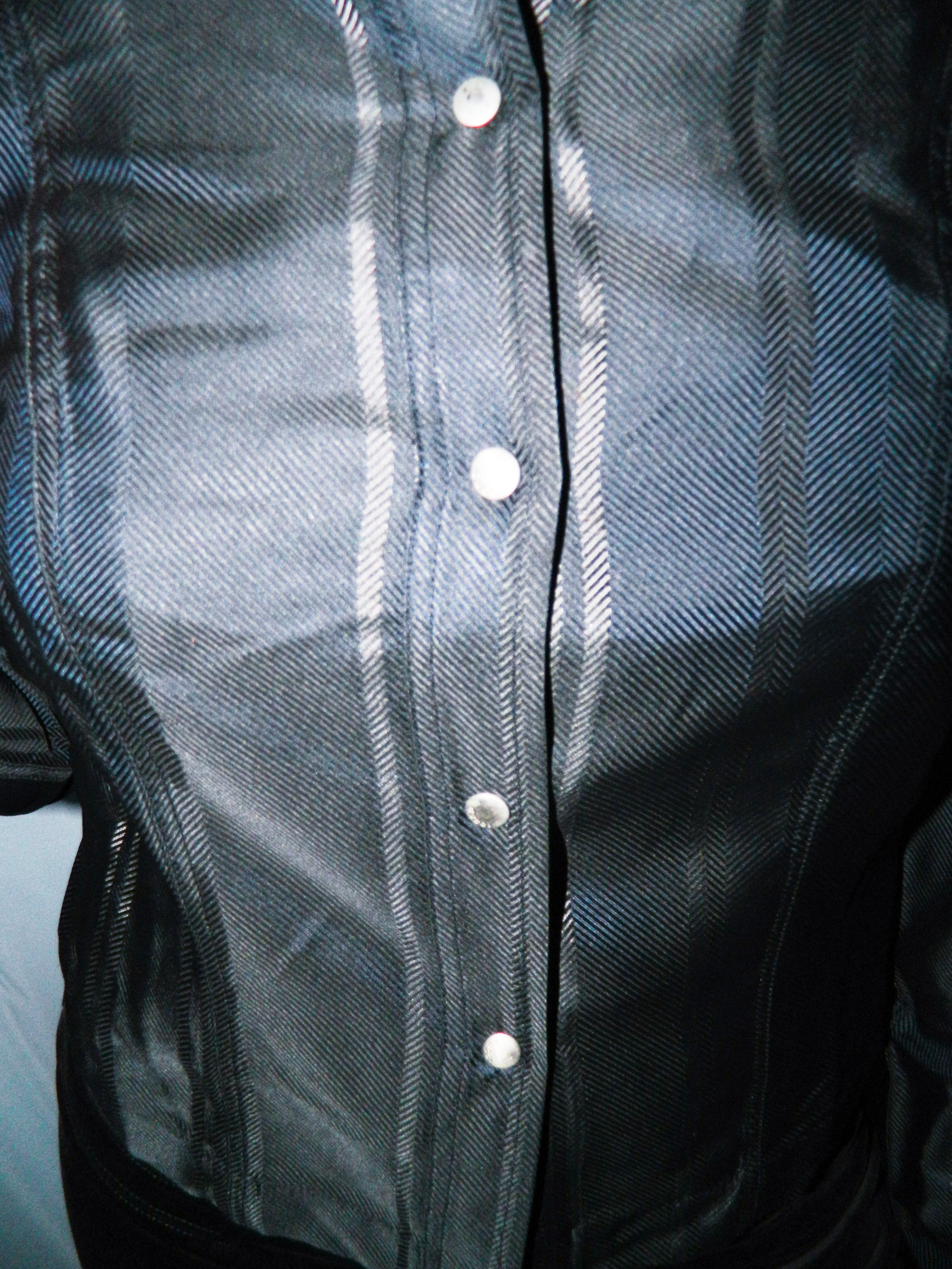 GUCCI BY TOM FORD LONG SLEEVE STRIPED SHIRT