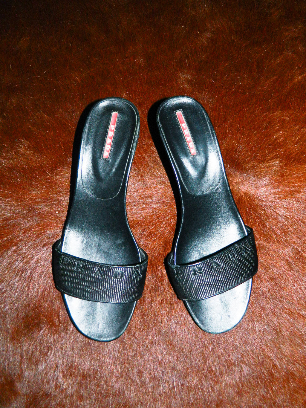PRADA EARLY 2000'S BLACK KITTEN HEELS