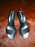 PRADA EARLY 2000'S BLACK KITTEN HEELS