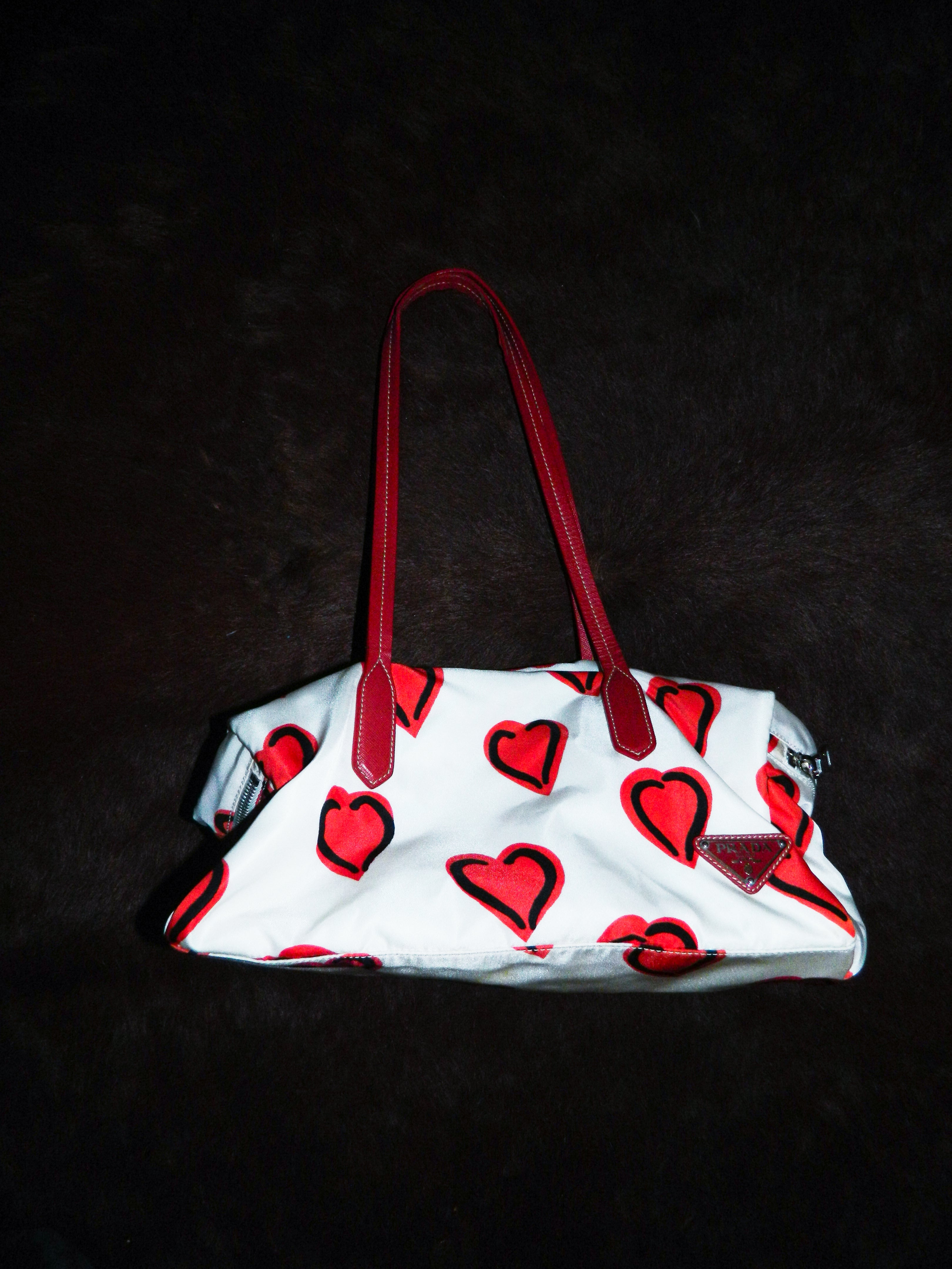LIMITED EDITION 'I LOVE PRADA' NYLON DUFFEL BAG