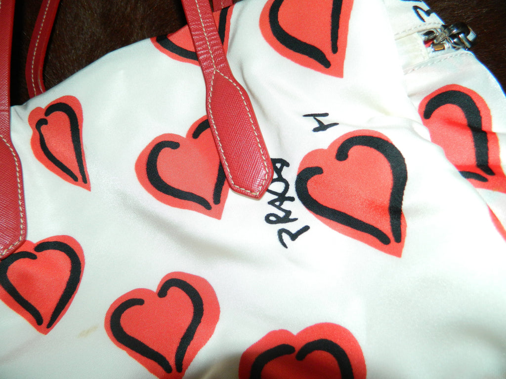 LIMITED EDITION 'I LOVE PRADA' NYLON DUFFEL BAG