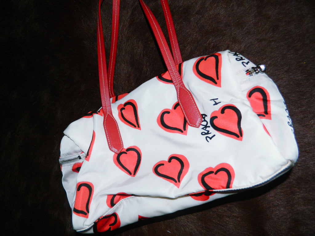 LIMITED EDITION 'I LOVE PRADA' NYLON DUFFEL BAG