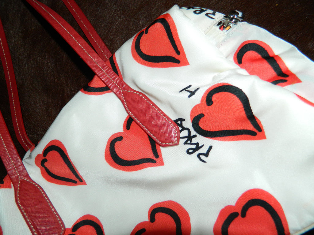 LIMITED EDITION 'I LOVE PRADA' NYLON DUFFEL BAG