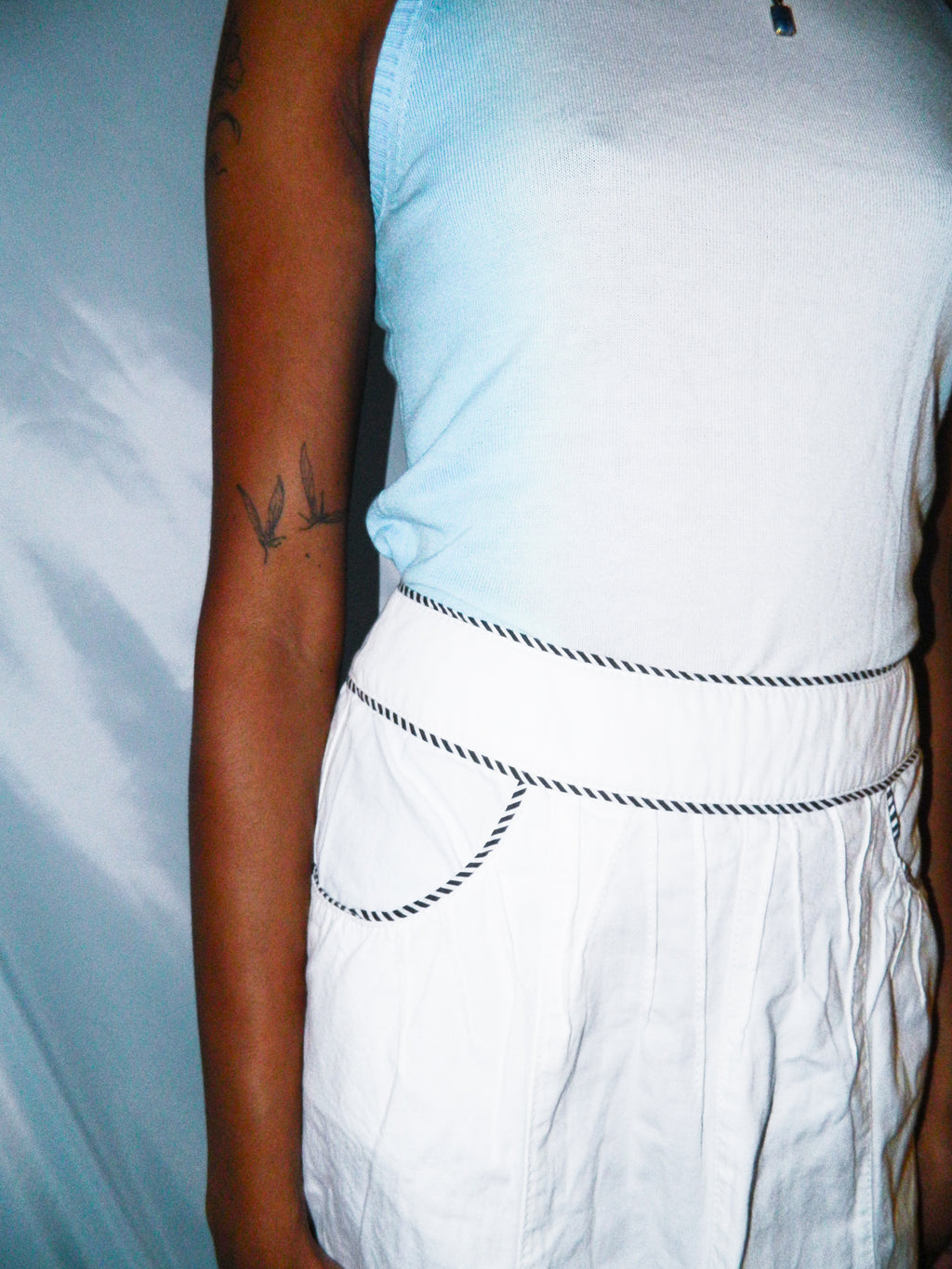 SONIA RYKIEL WHITE MIDI SKIRT