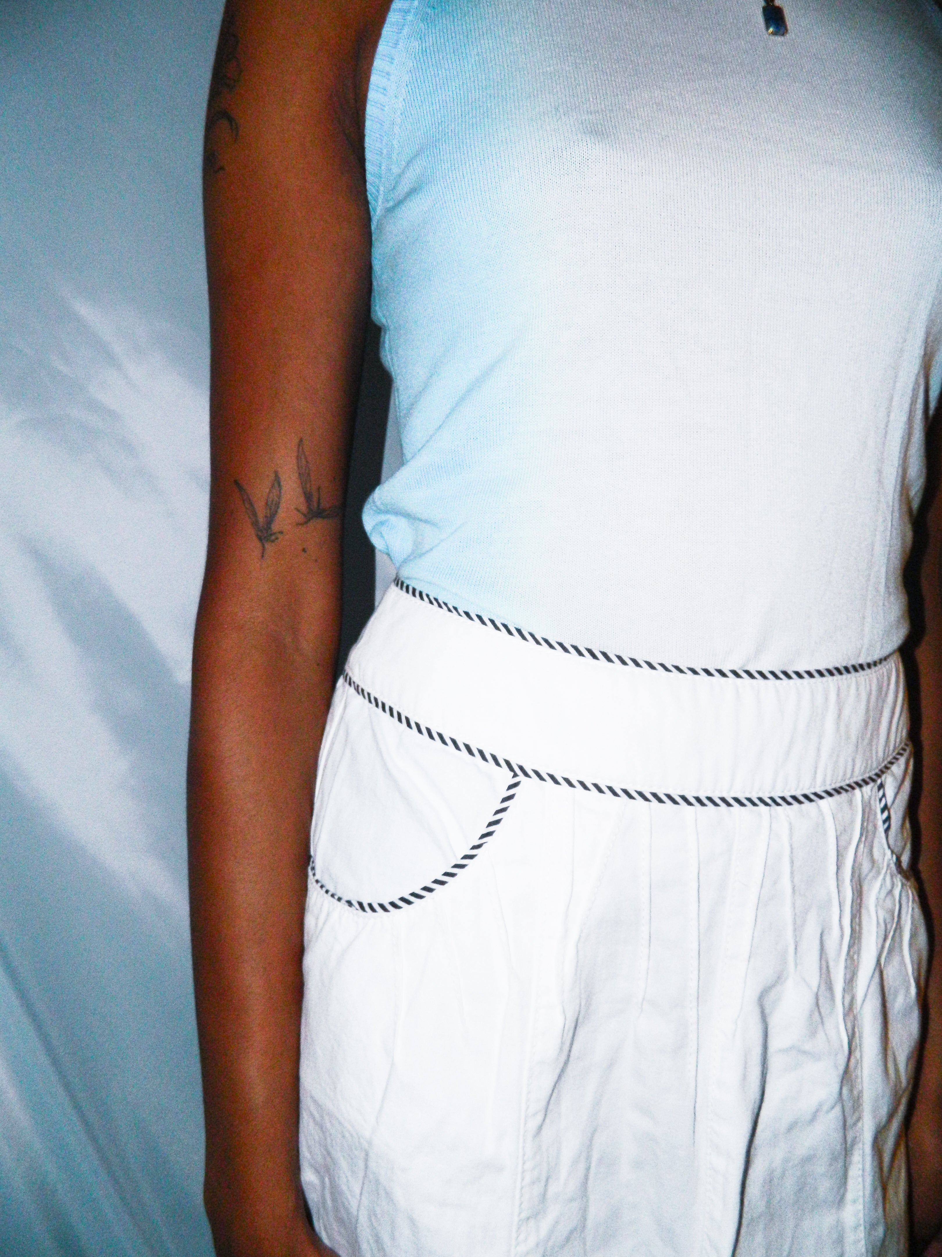 SONIA RYKIEL WHITE MIDI SKIRT