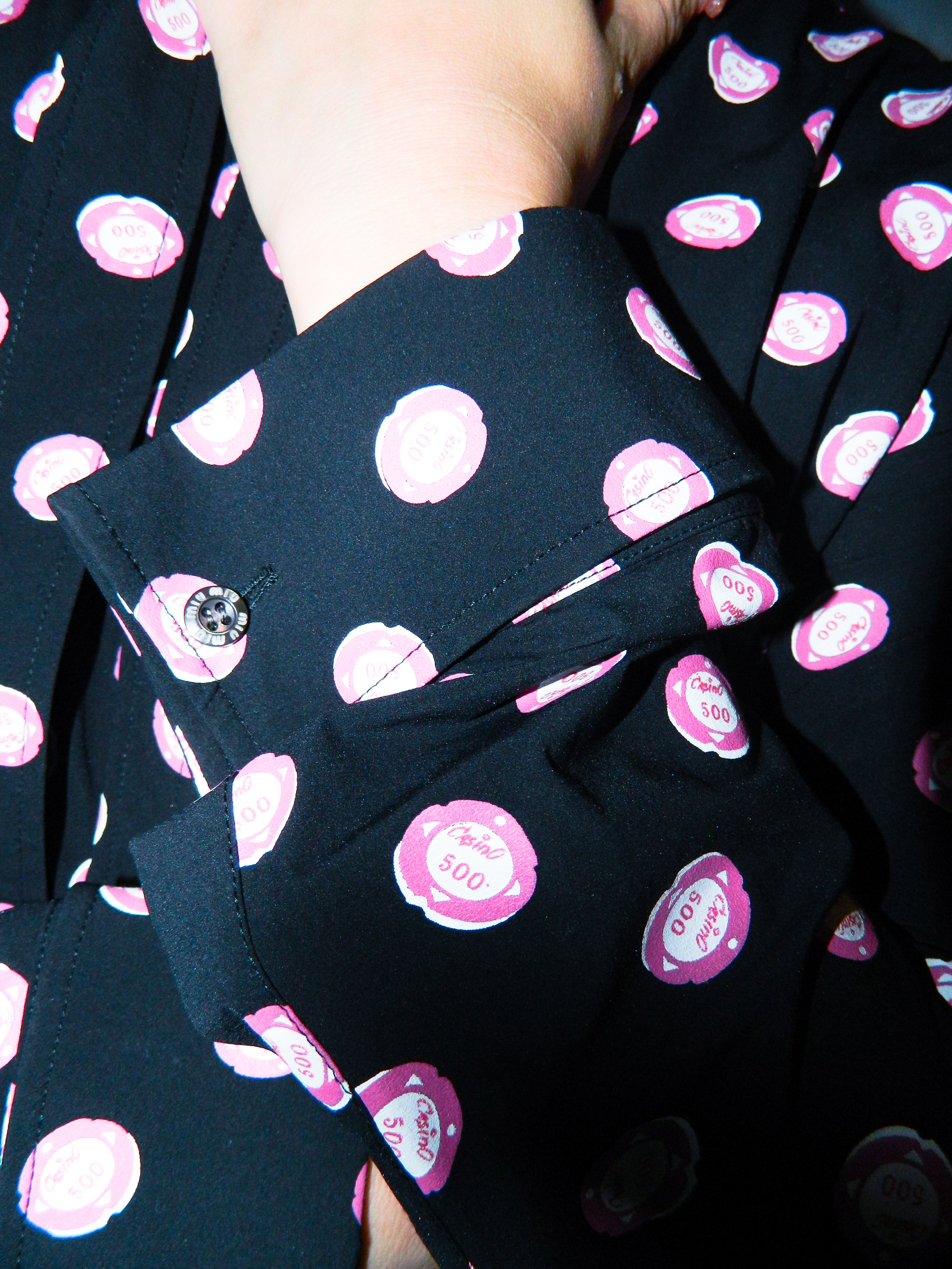 MIU MIU CASINO 500 COIN PRINT SHIRT