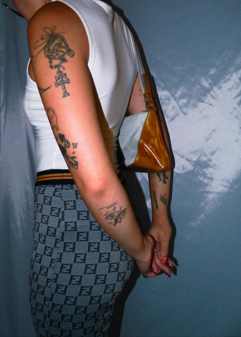 FENDI MONOGRAM CAPRI LEGGINGS