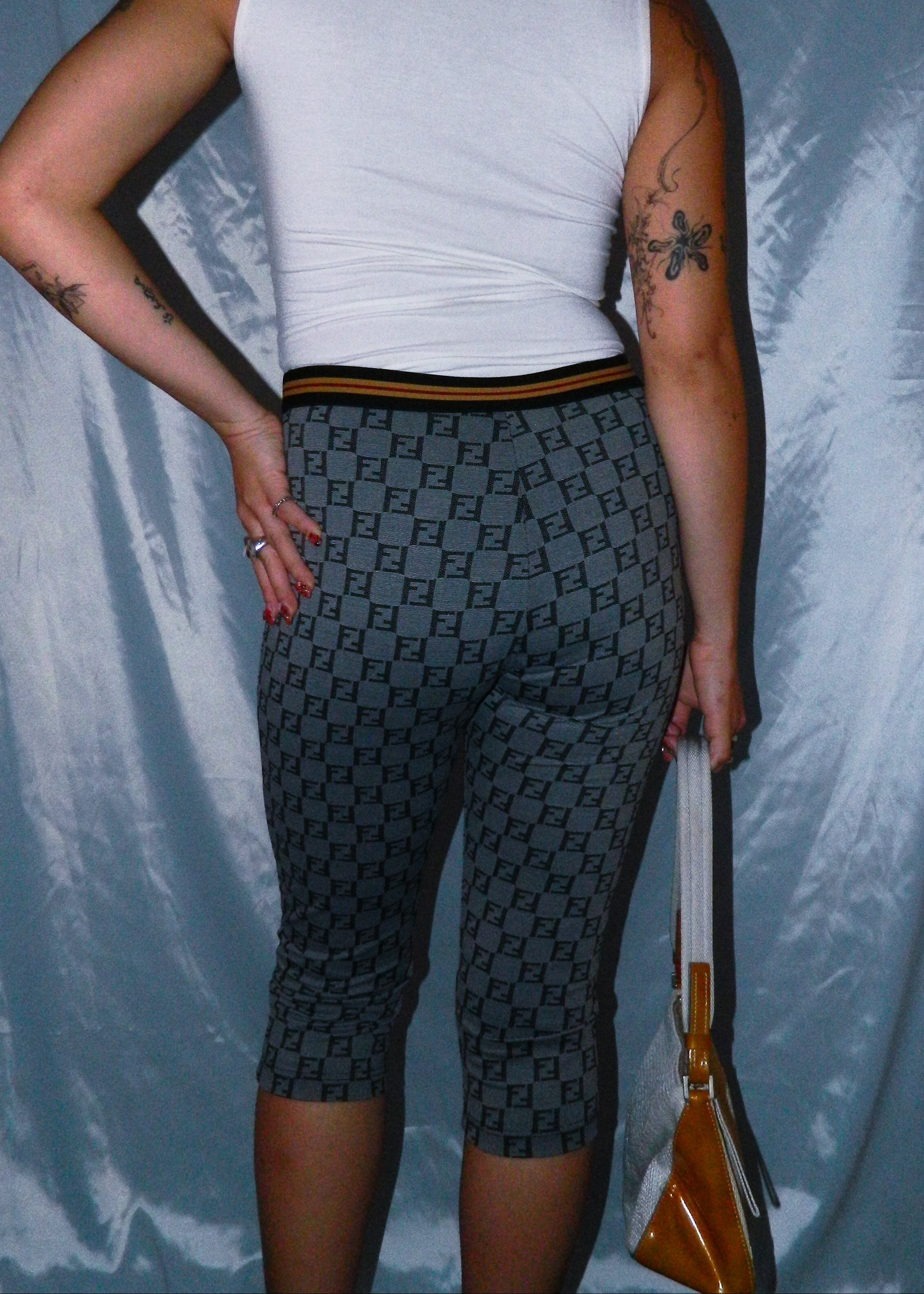 FENDI MONOGRAM CAPRI LEGGINGS