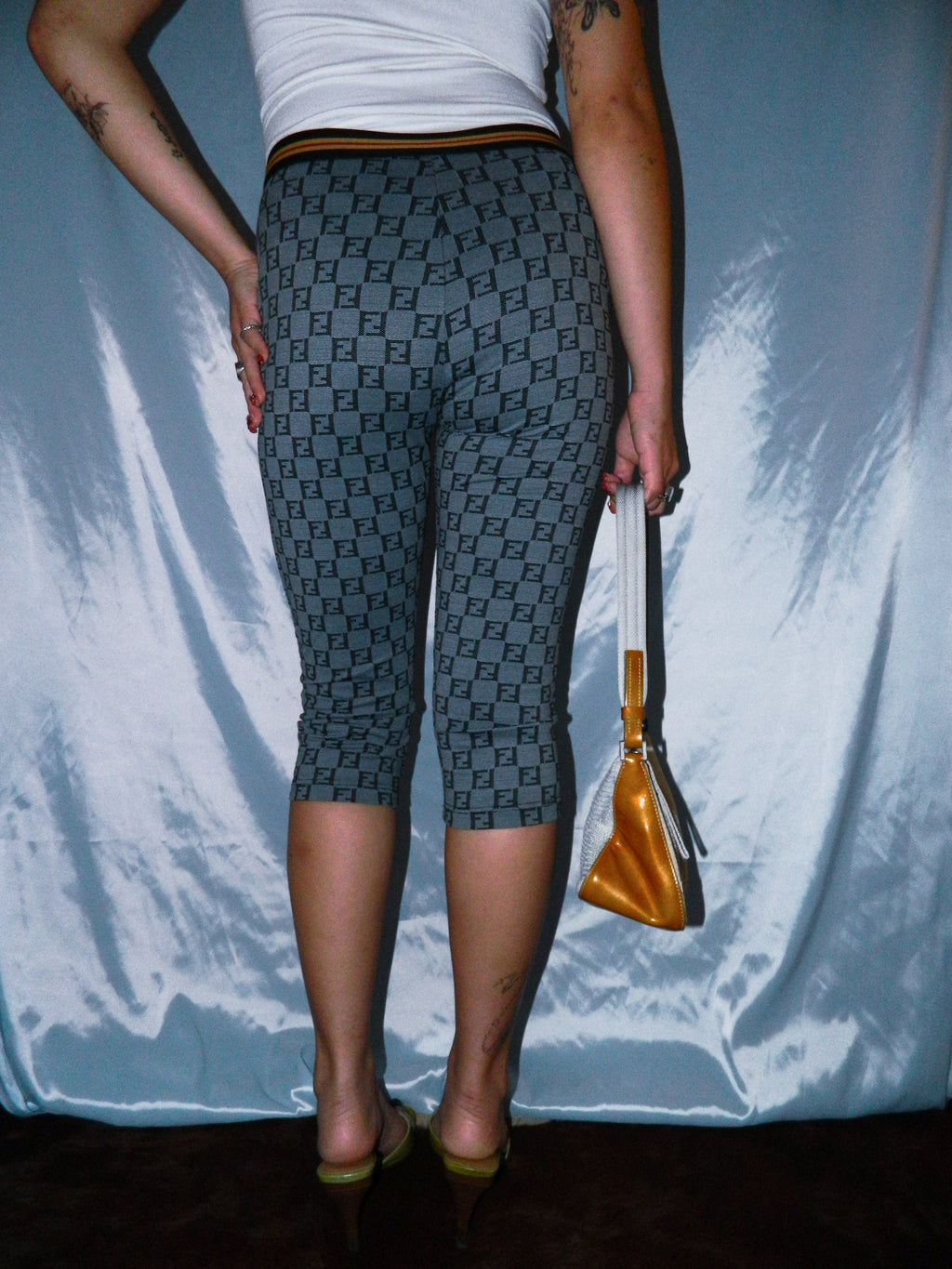 FENDI MONOGRAM CAPRI LEGGINGS