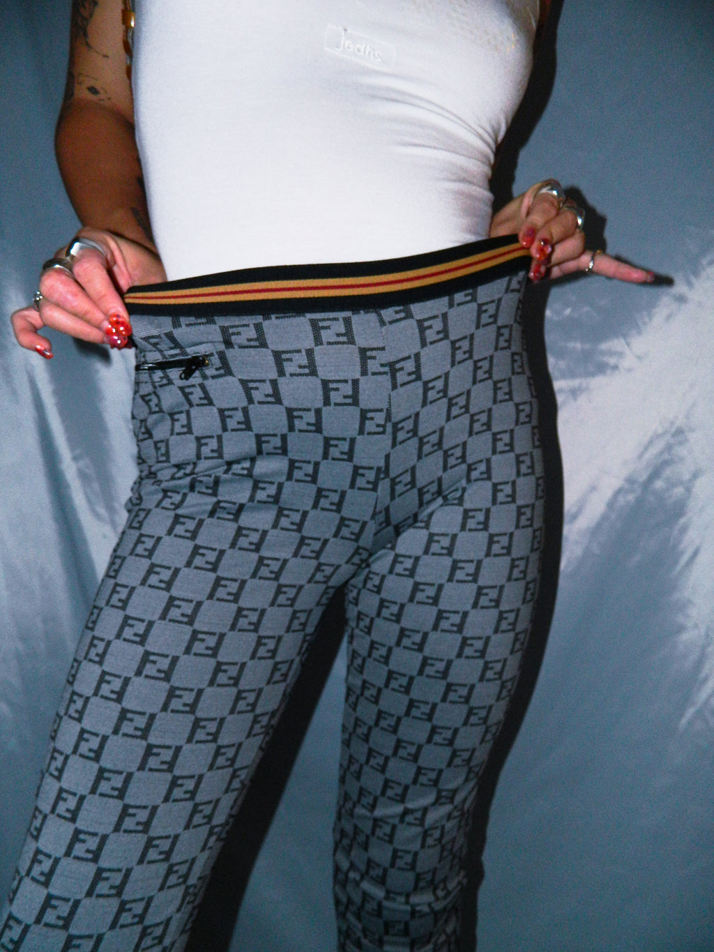 FENDI MONOGRAM CAPRI LEGGINGS