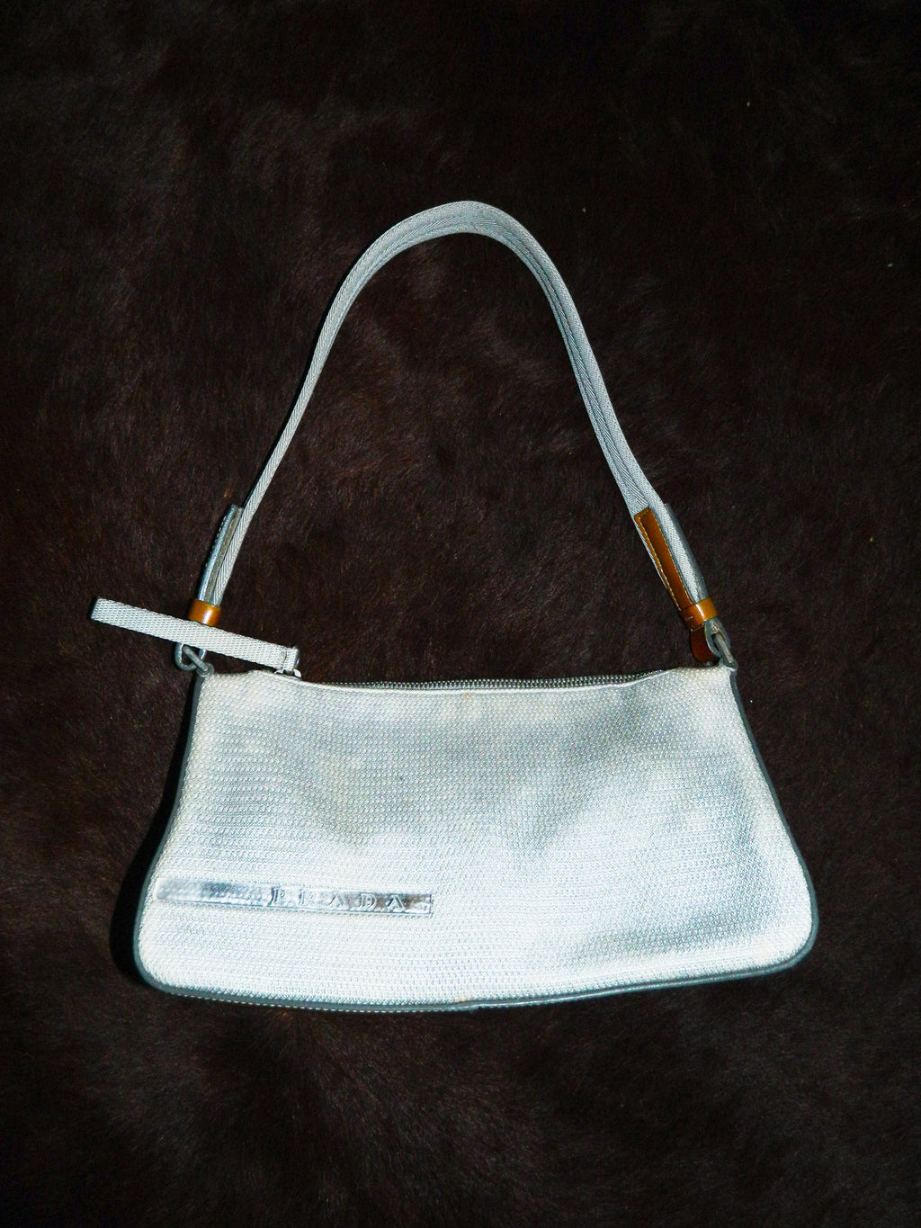 PRADA SPORT EARLY 2000'S SILVER & GOLD SHOULDER BAG