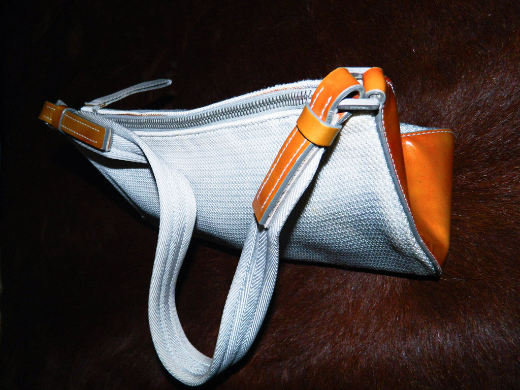 PRADA SPORT EARLY 2000'S SILVER & GOLD SHOULDER BAG
