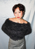 EMPORIO ARMANI FLUFFY KNIT SEQUIN SWEATER