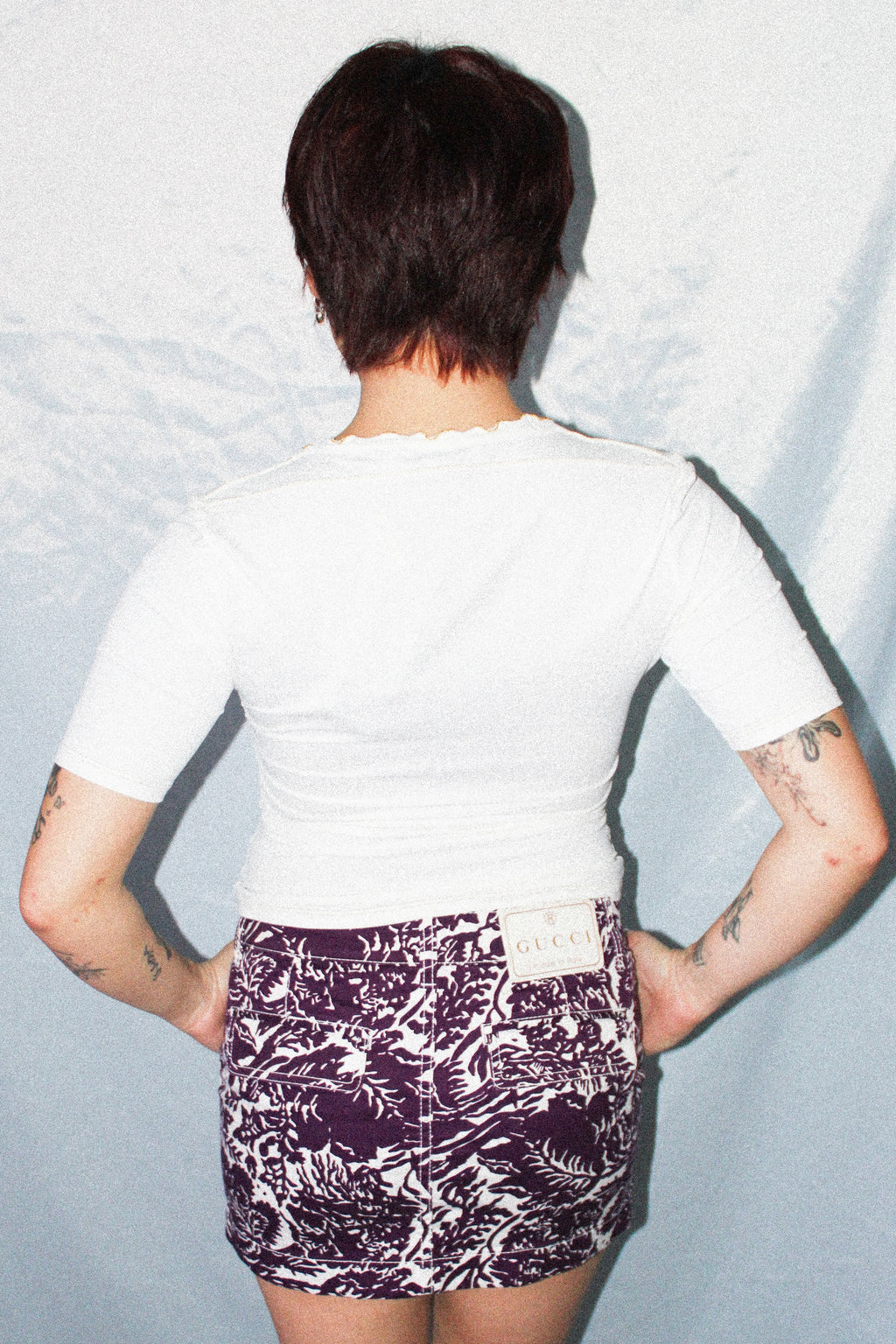 BLUMARINE WHITE CORSET TOP