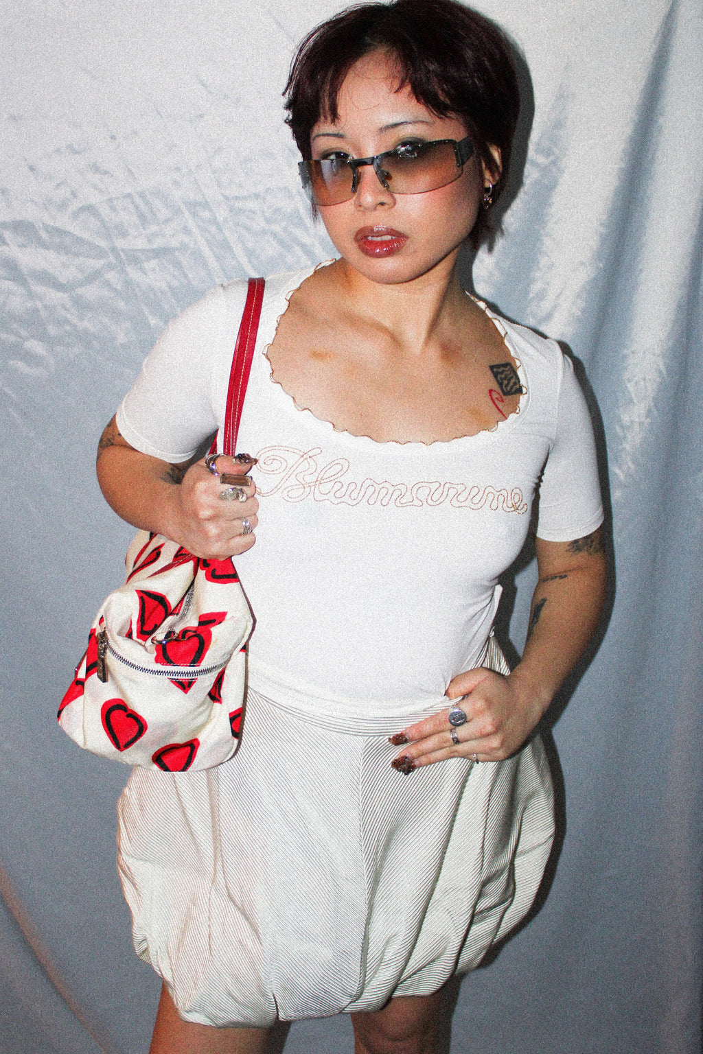 BLUMARINE WHITE CORSET TOP