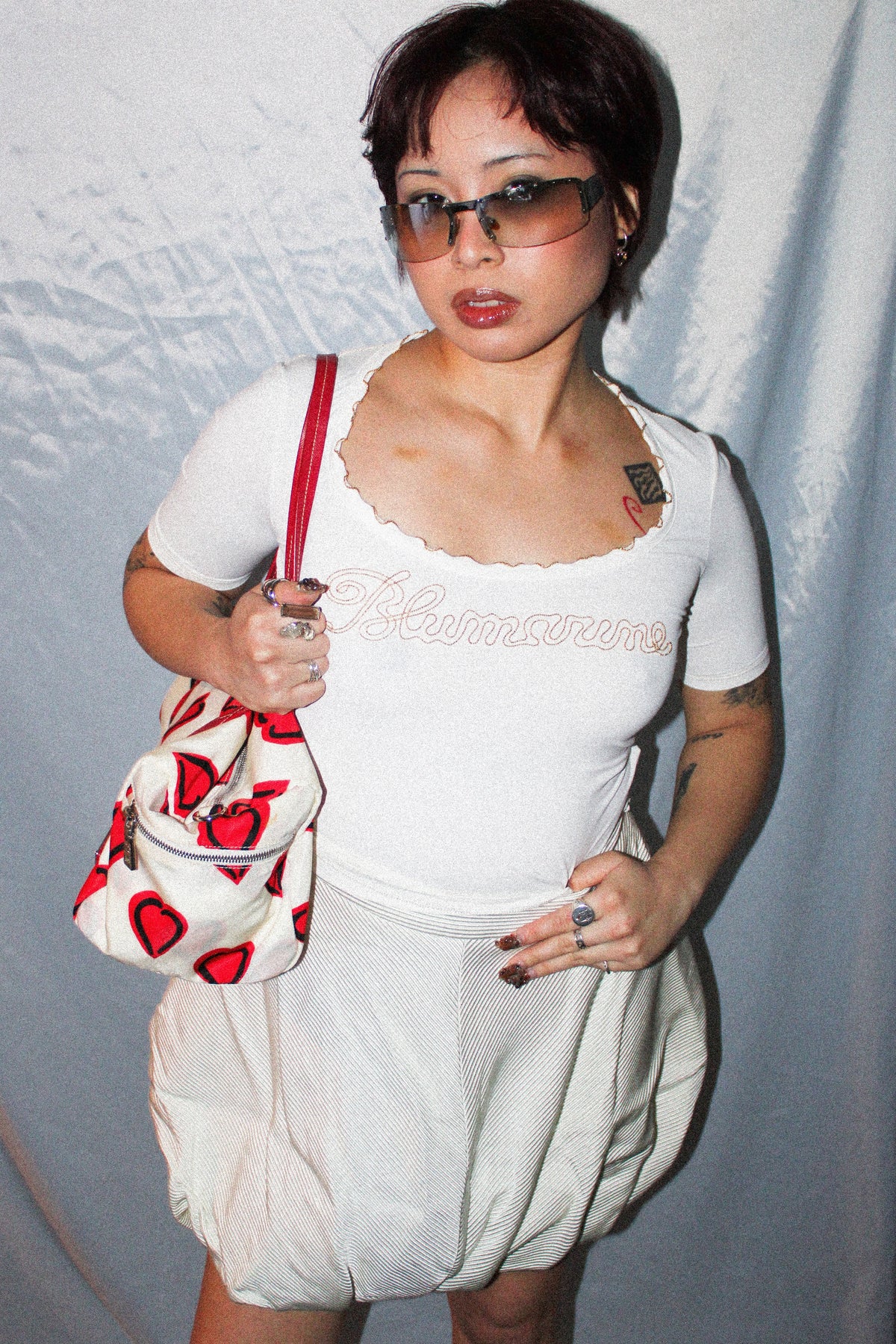 BLUMARINE WHITE CORSET TOP