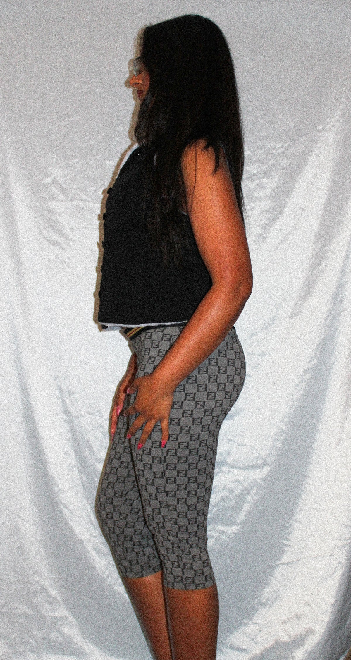 FENDI MONOGRAM CAPRI LEGGINGS