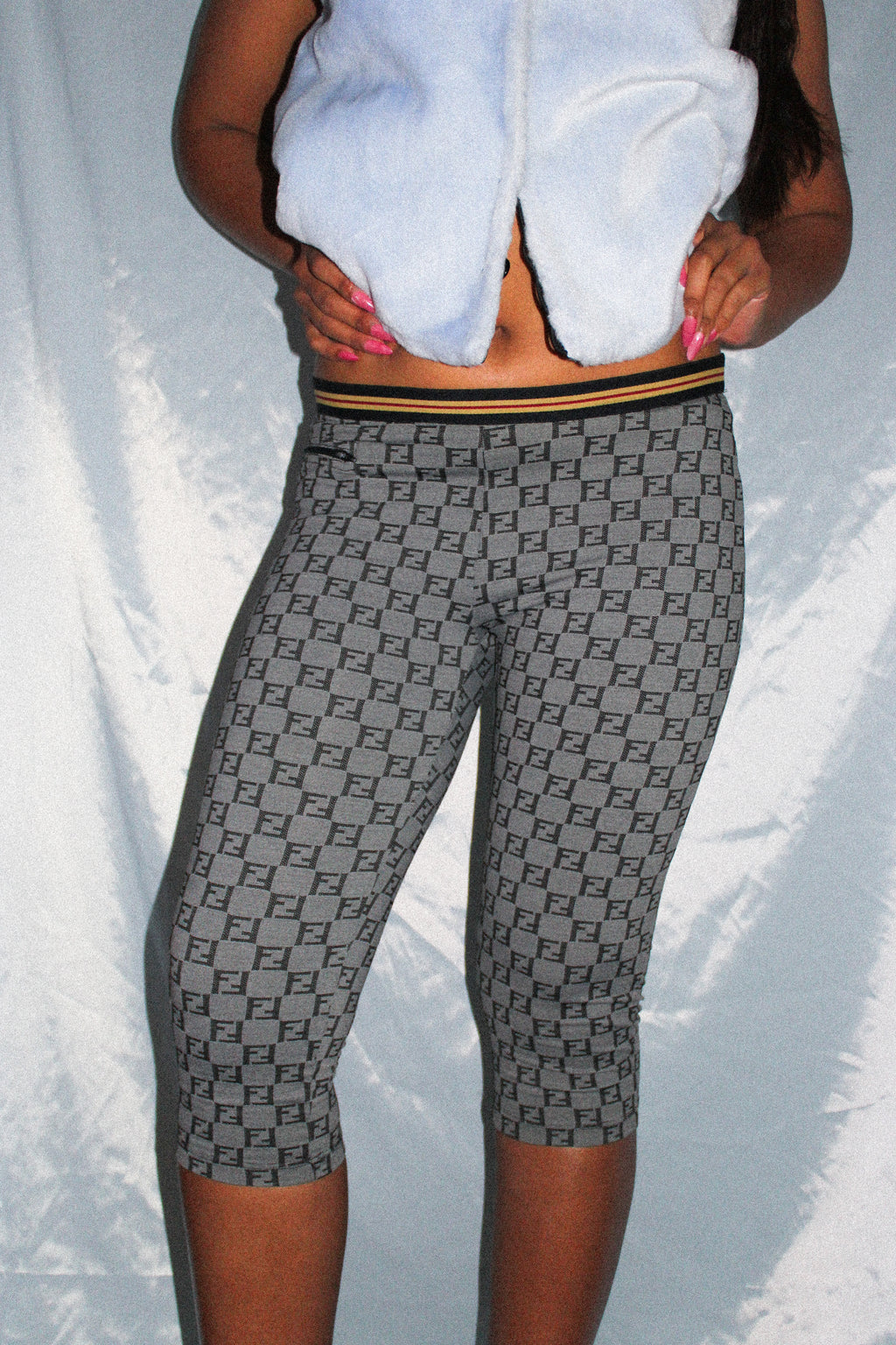 FENDI MONOGRAM CAPRI LEGGINGS
