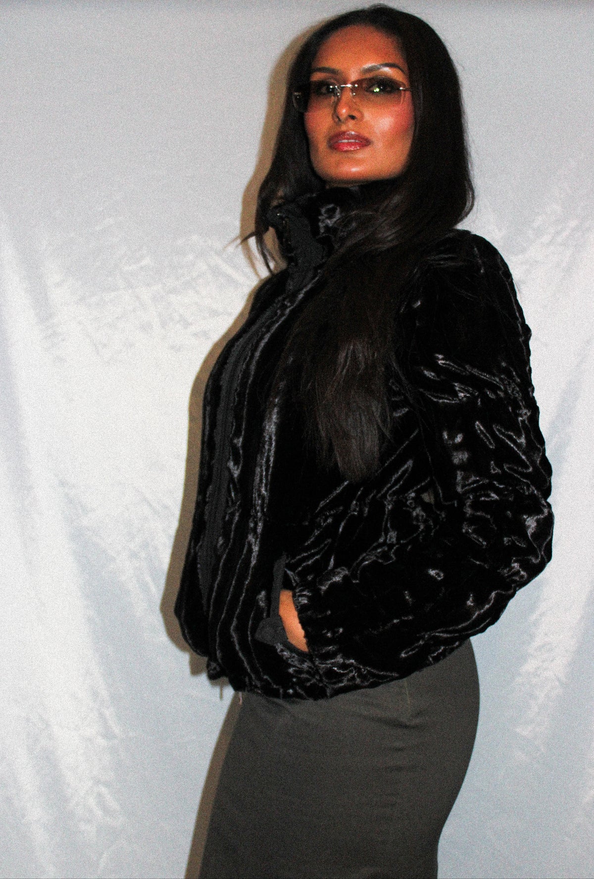EMPORIO ARMANI REVERSIBLE FUR JACKET