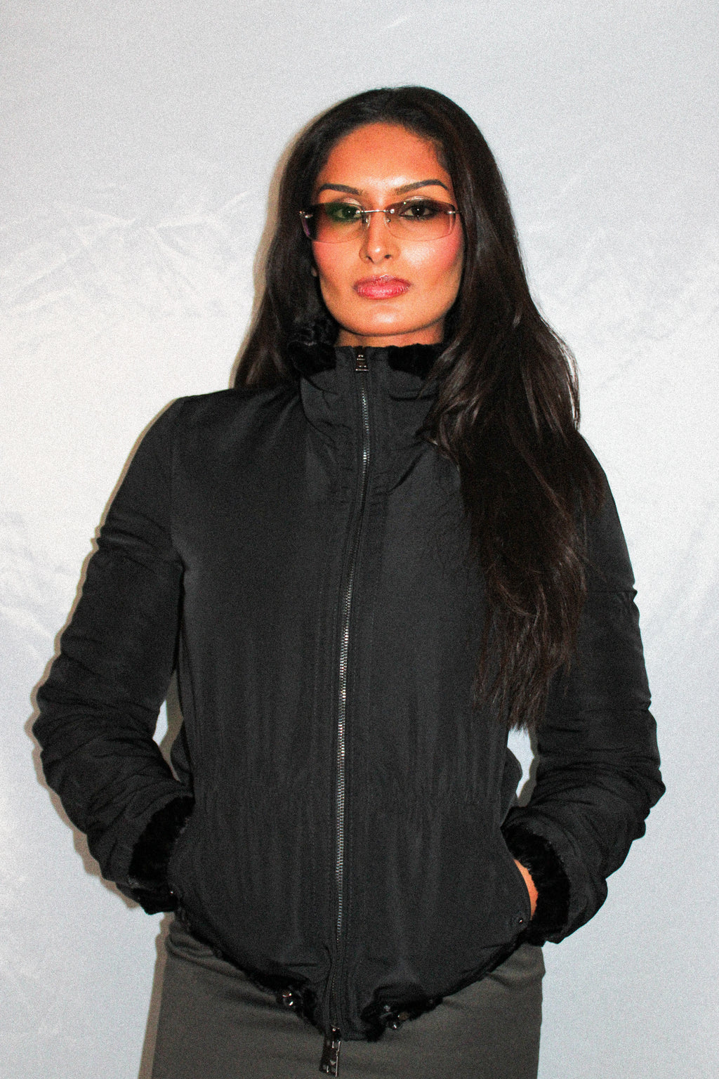 EMPORIO ARMANI REVERSIBLE FUR JACKET