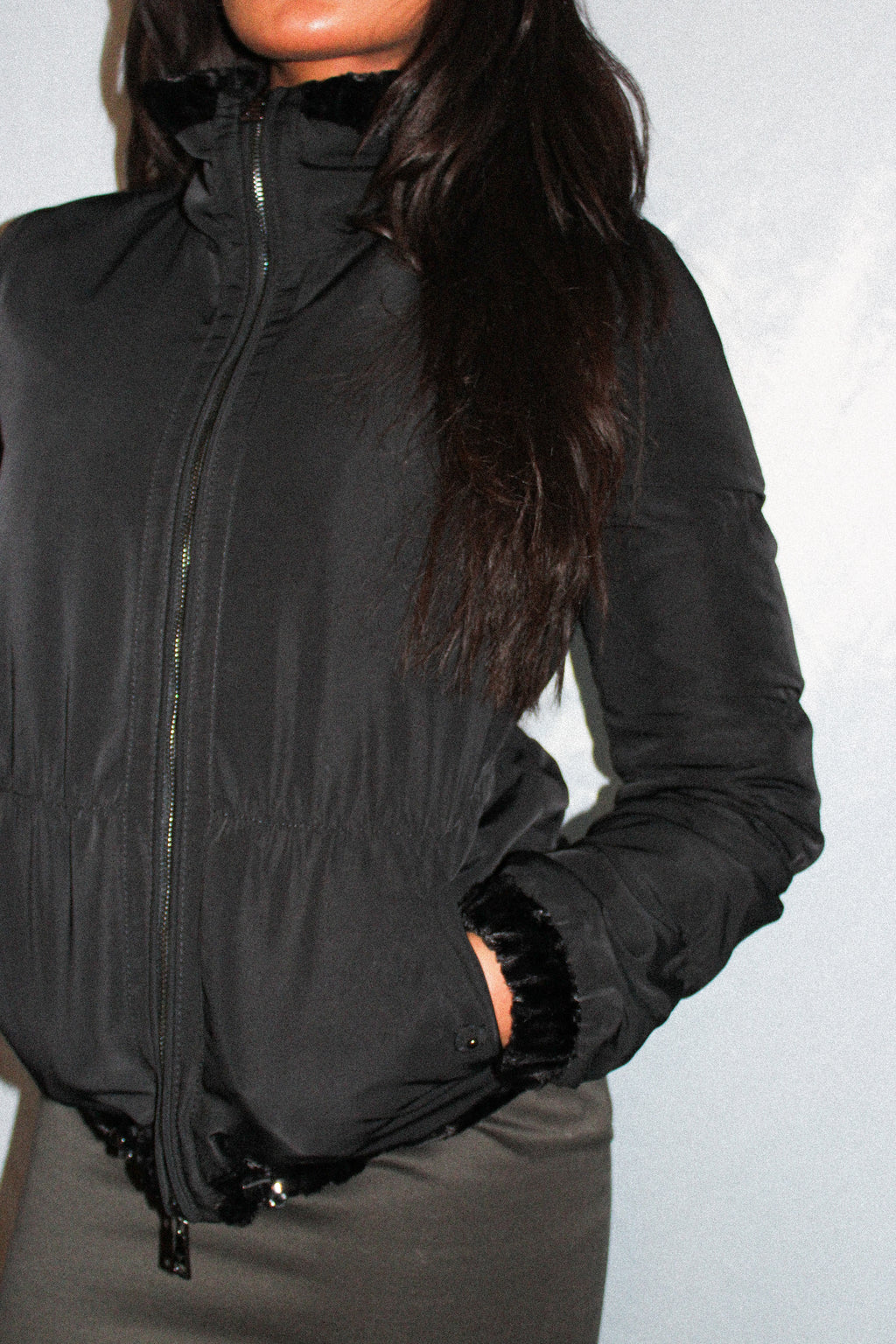 EMPORIO ARMANI REVERSIBLE FUR JACKET