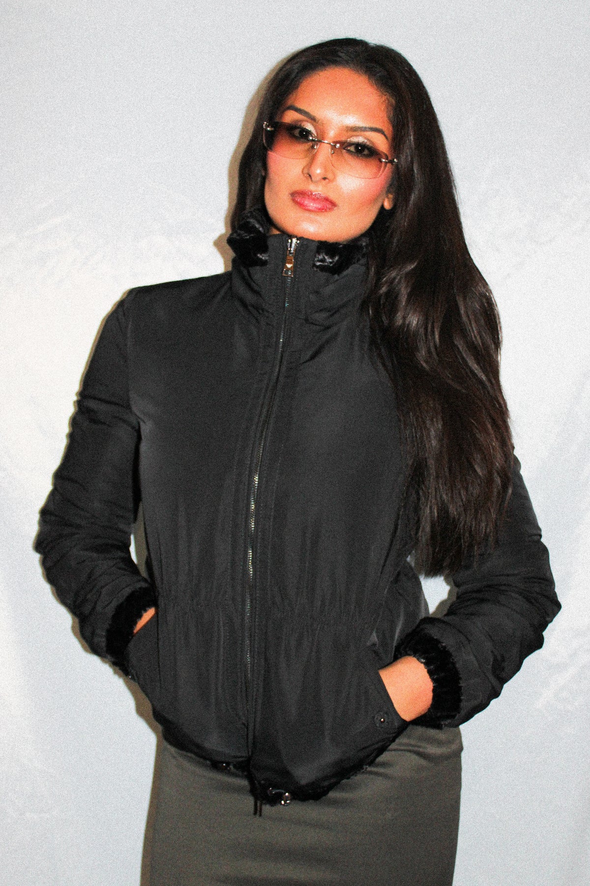 EMPORIO ARMANI REVERSIBLE FUR JACKET