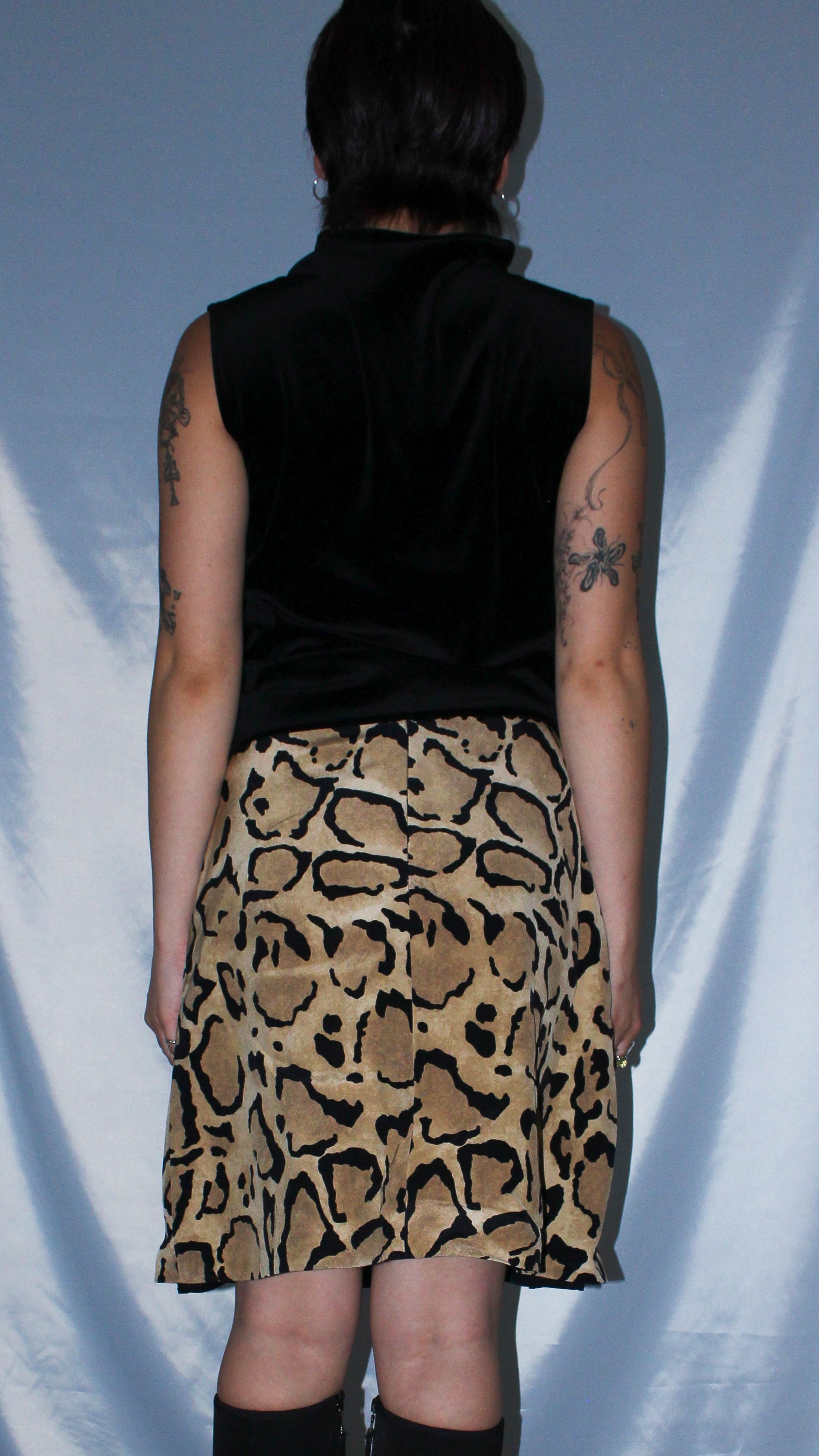 GUCCI BY TOM FORD LEOPARD PRINT SKIRT