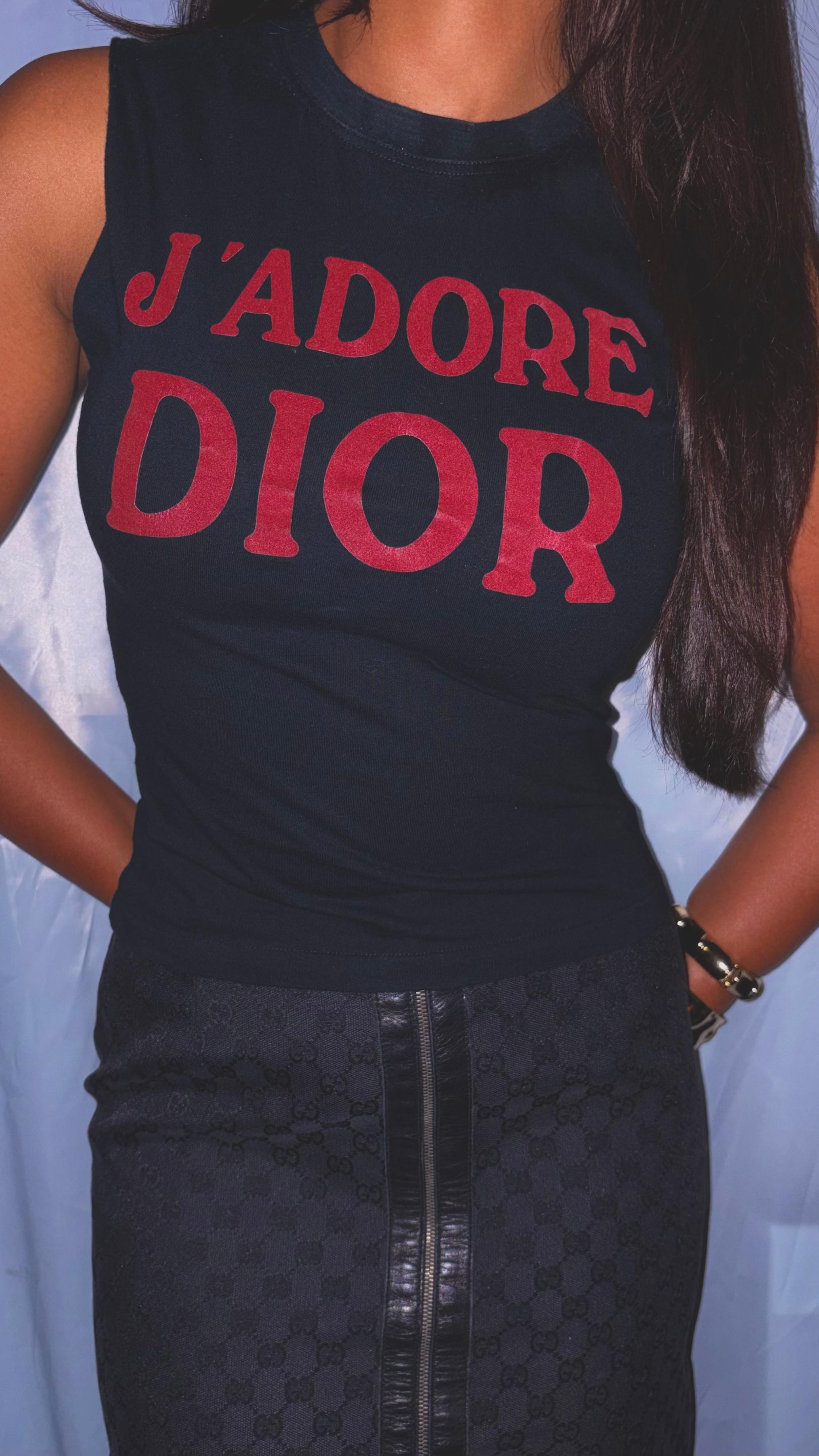 Dior by Galliano 'J'Adore Dior' Tank Top