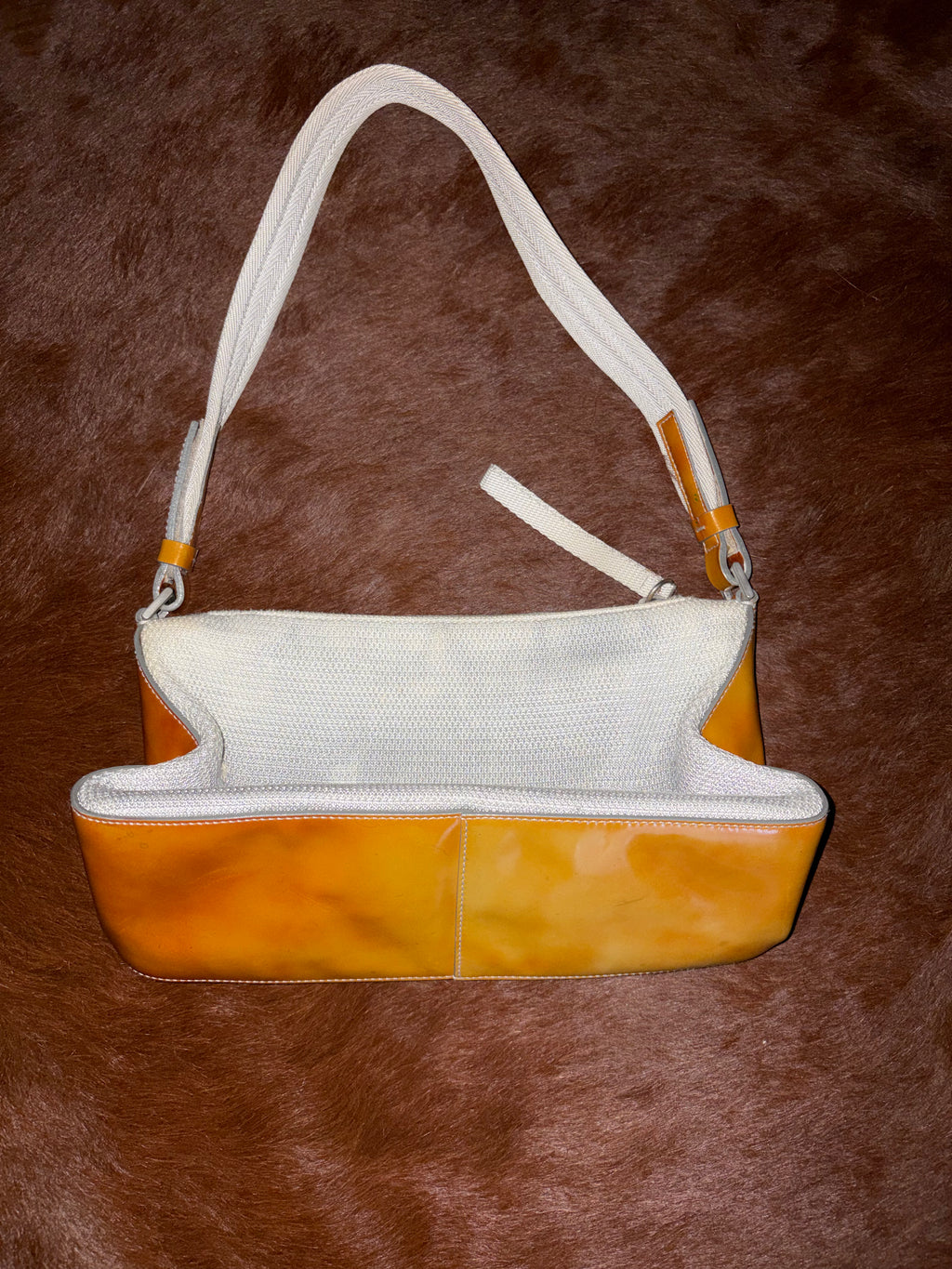 PRADA SPORT EARLY 2000'S SILVER & GOLD SHOULDER BAG