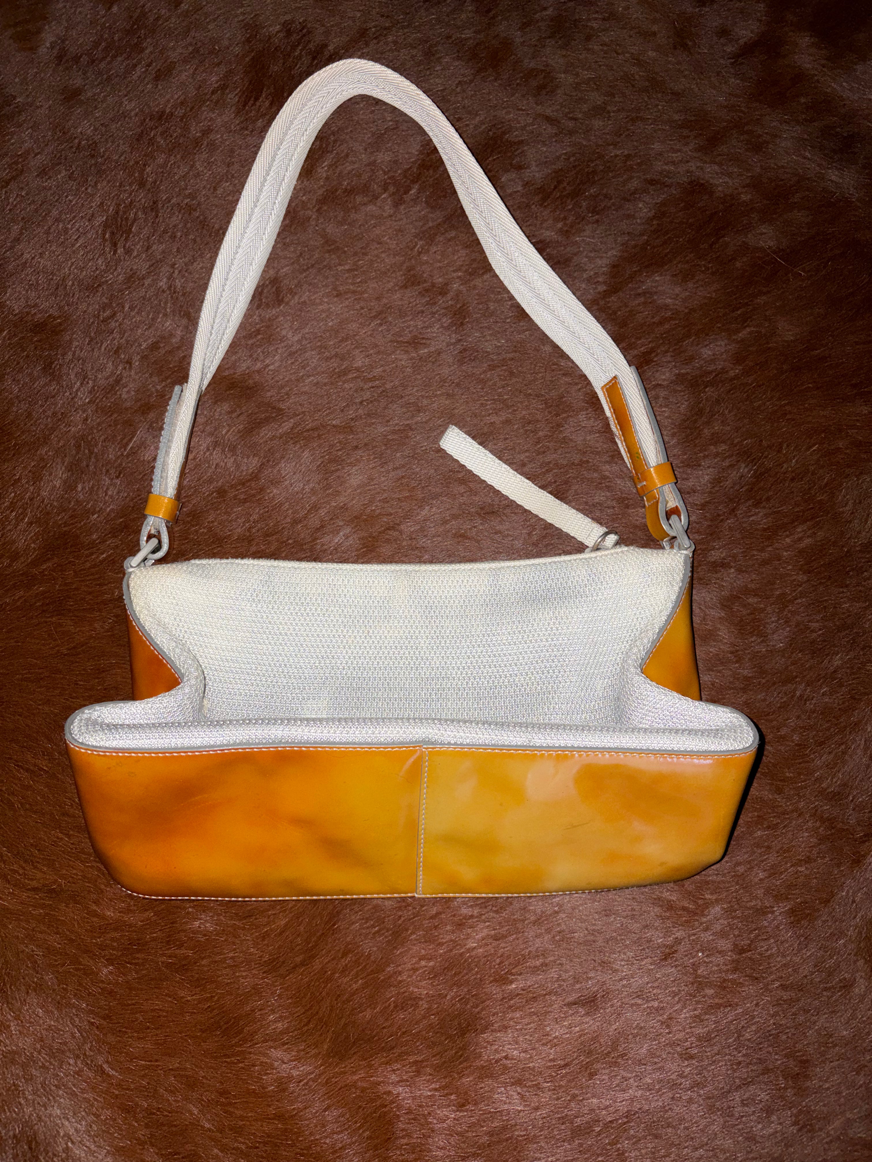 PRADA SPORT EARLY 2000'S SILVER & GOLD SHOULDER BAG
