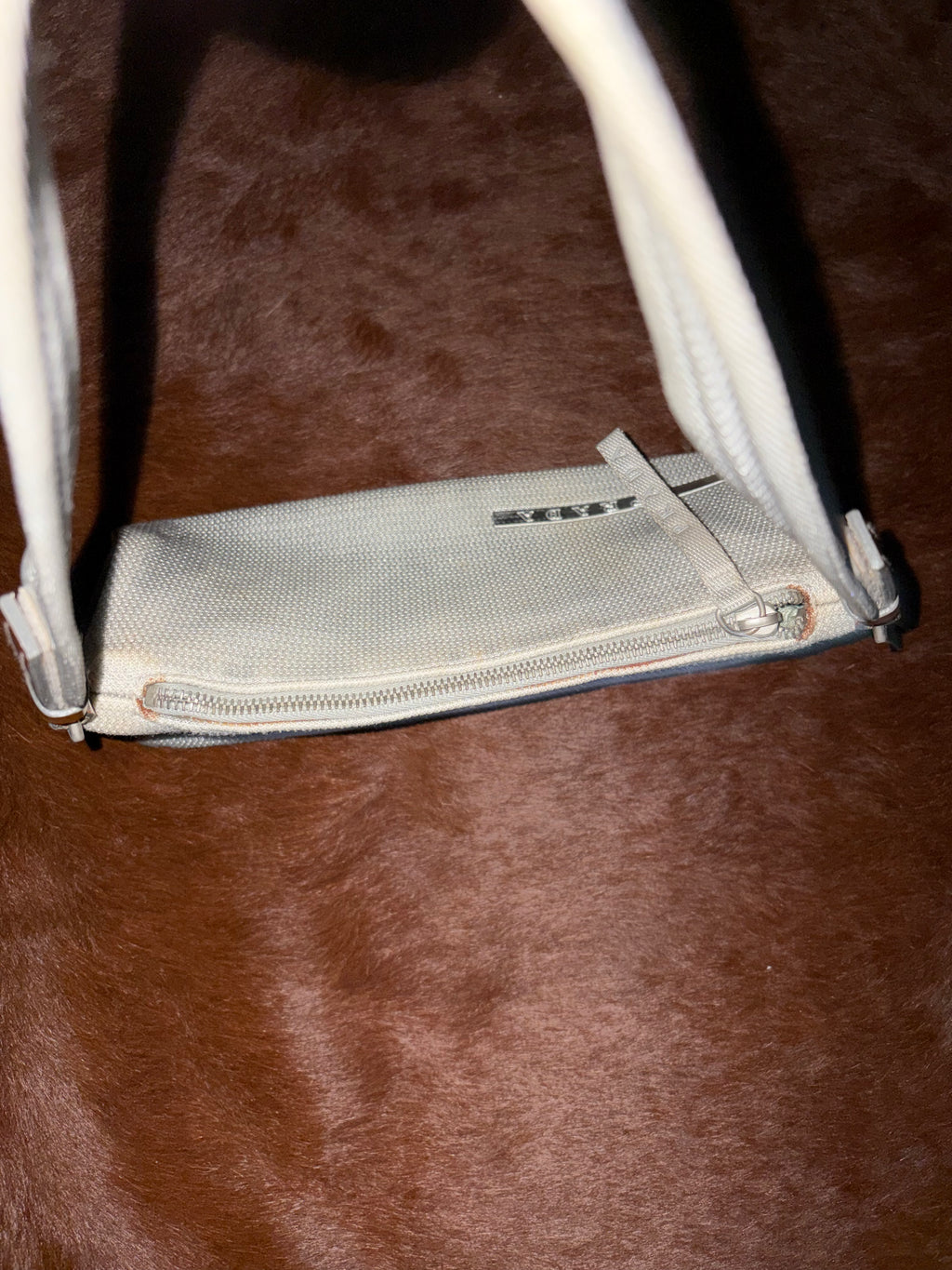 PRADA SPORT EARLY 2000'S SILVER & GOLD SHOULDER BAG