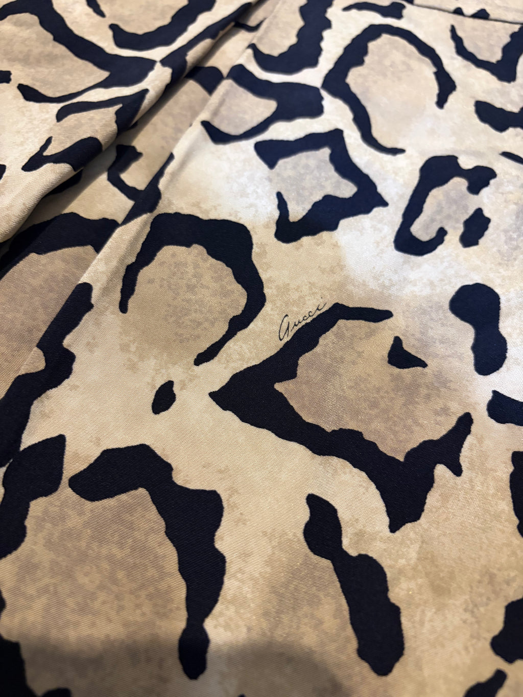 GUCCI BY TOM FORD LEOPARD PRINT SKIRT