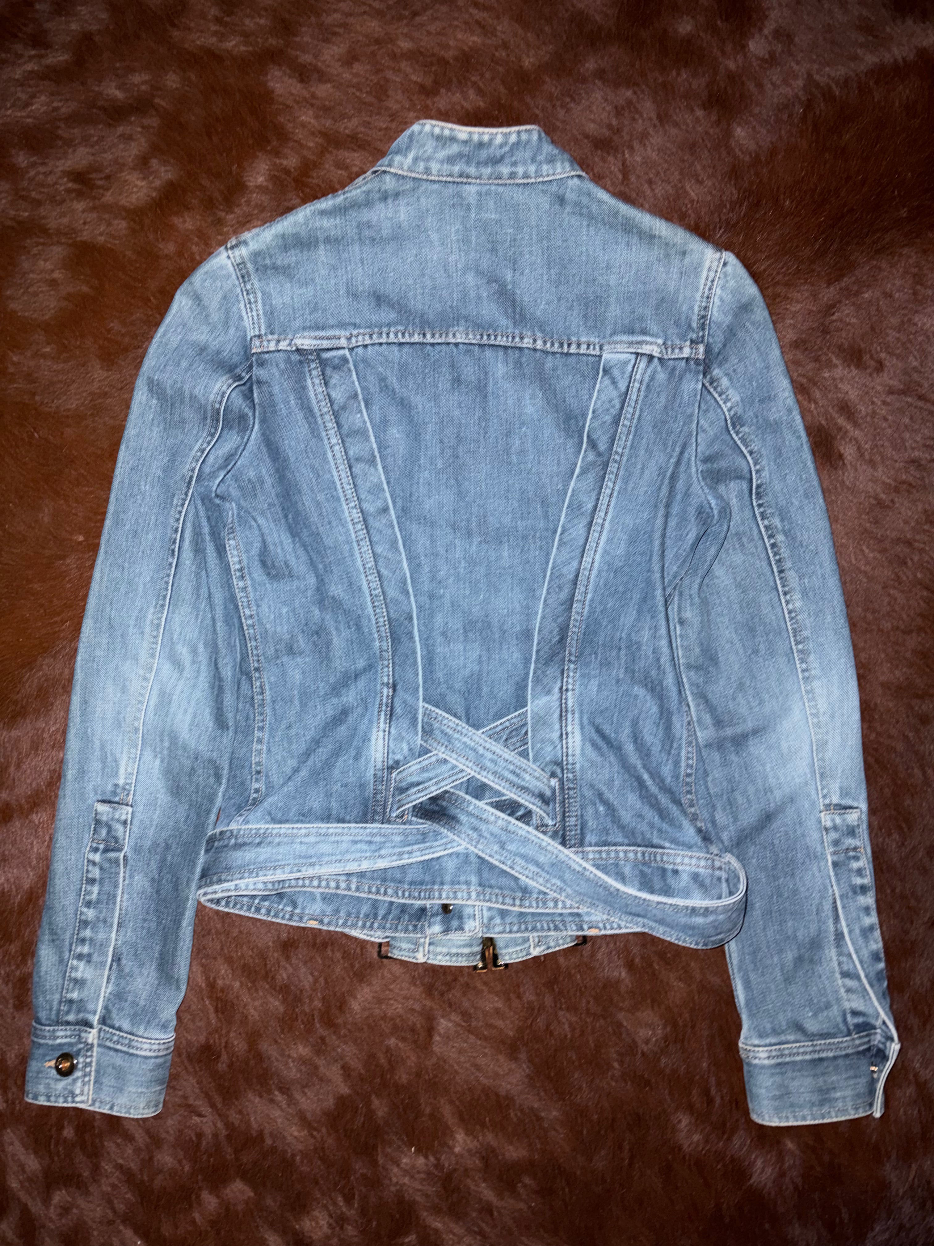 GUCCI BAMBOO BELT DENIM JACKET
