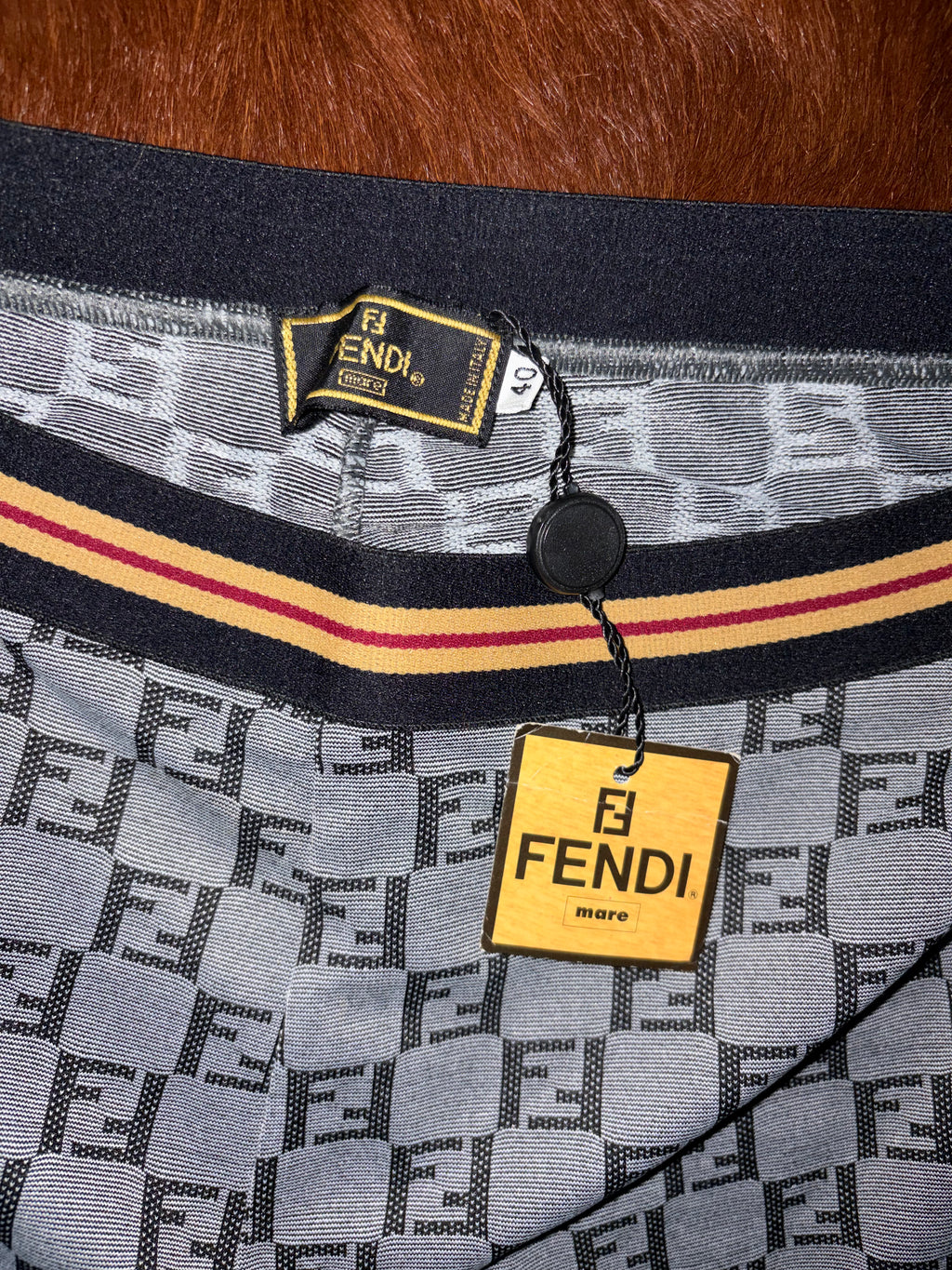 FENDI MONOGRAM CAPRI LEGGINGS