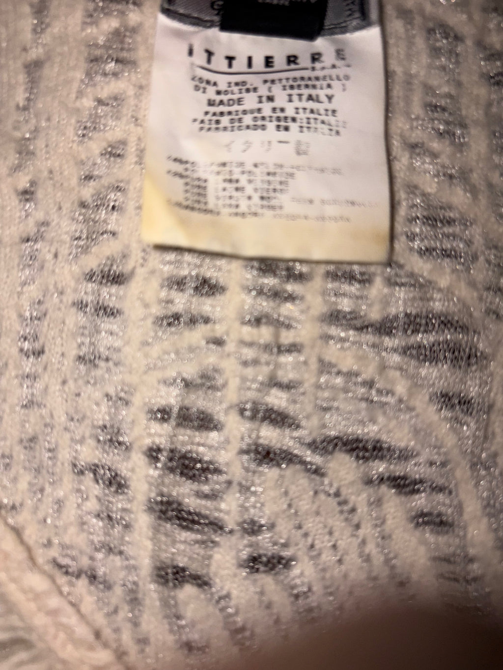 GIANNI VERSACE LONG SLEEVE RIPPED TOP
