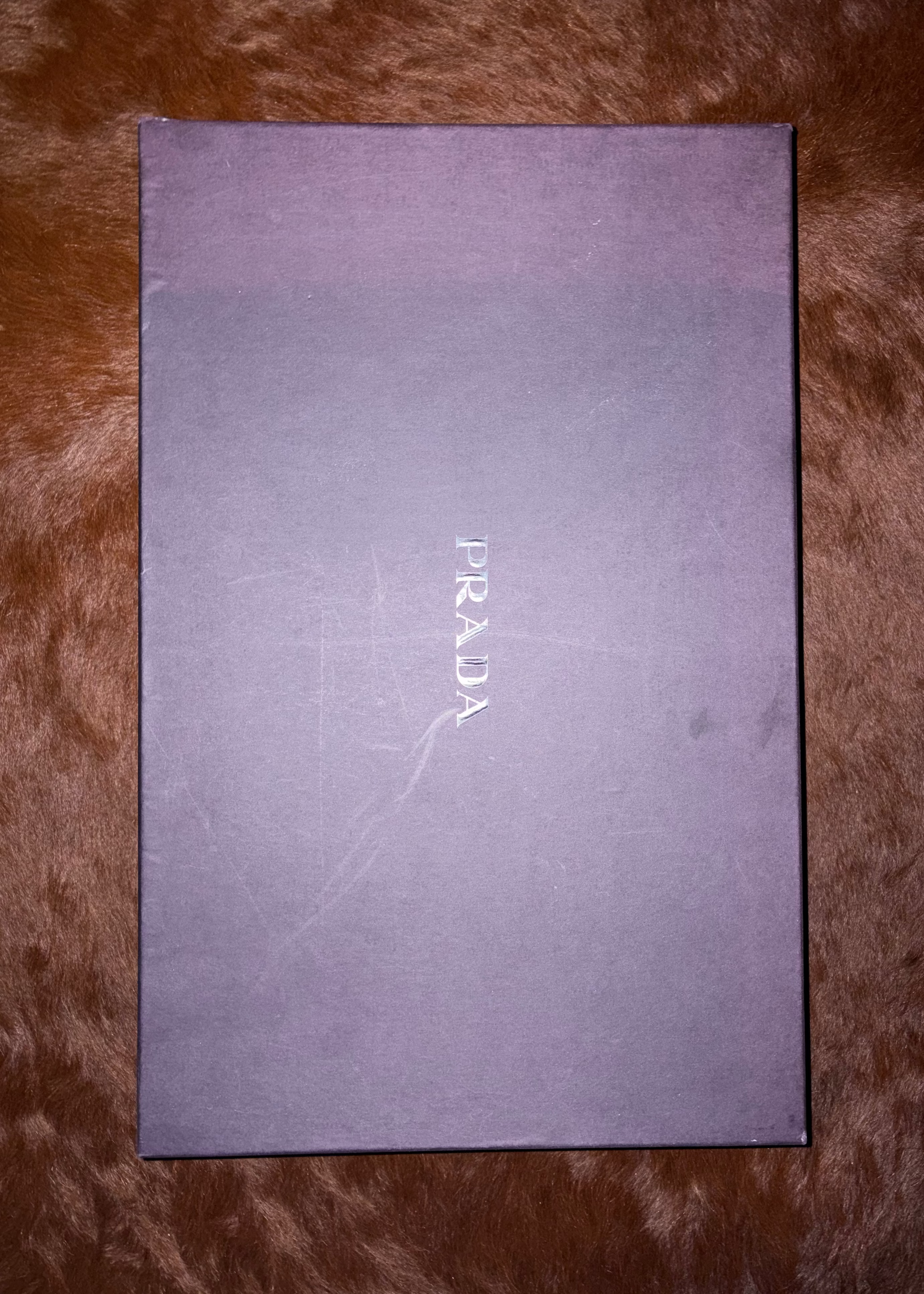 PRADA ANTIQUE FLOWER DESIGN LEATHER BOOTS