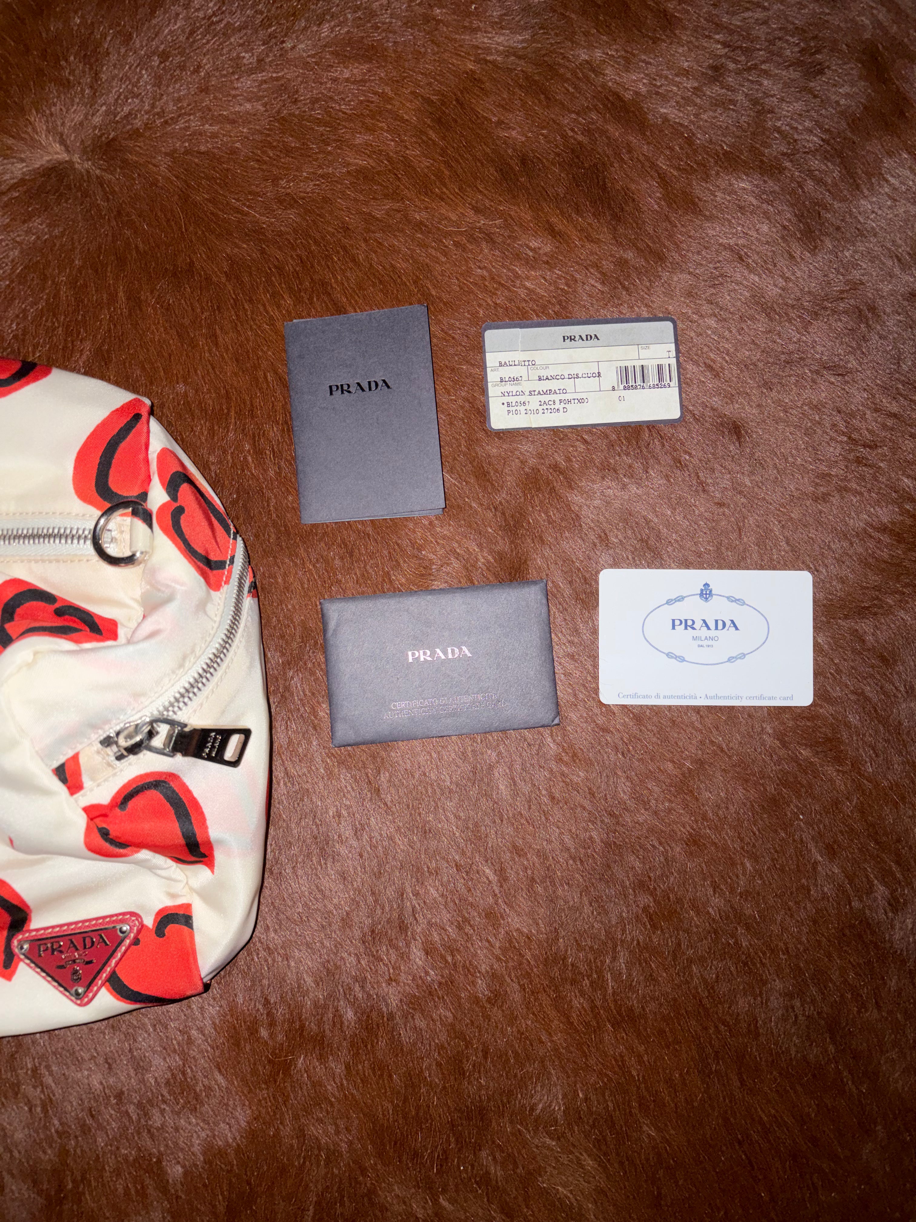 LIMITED EDITION 'I LOVE PRADA' NYLON DUFFEL BAG