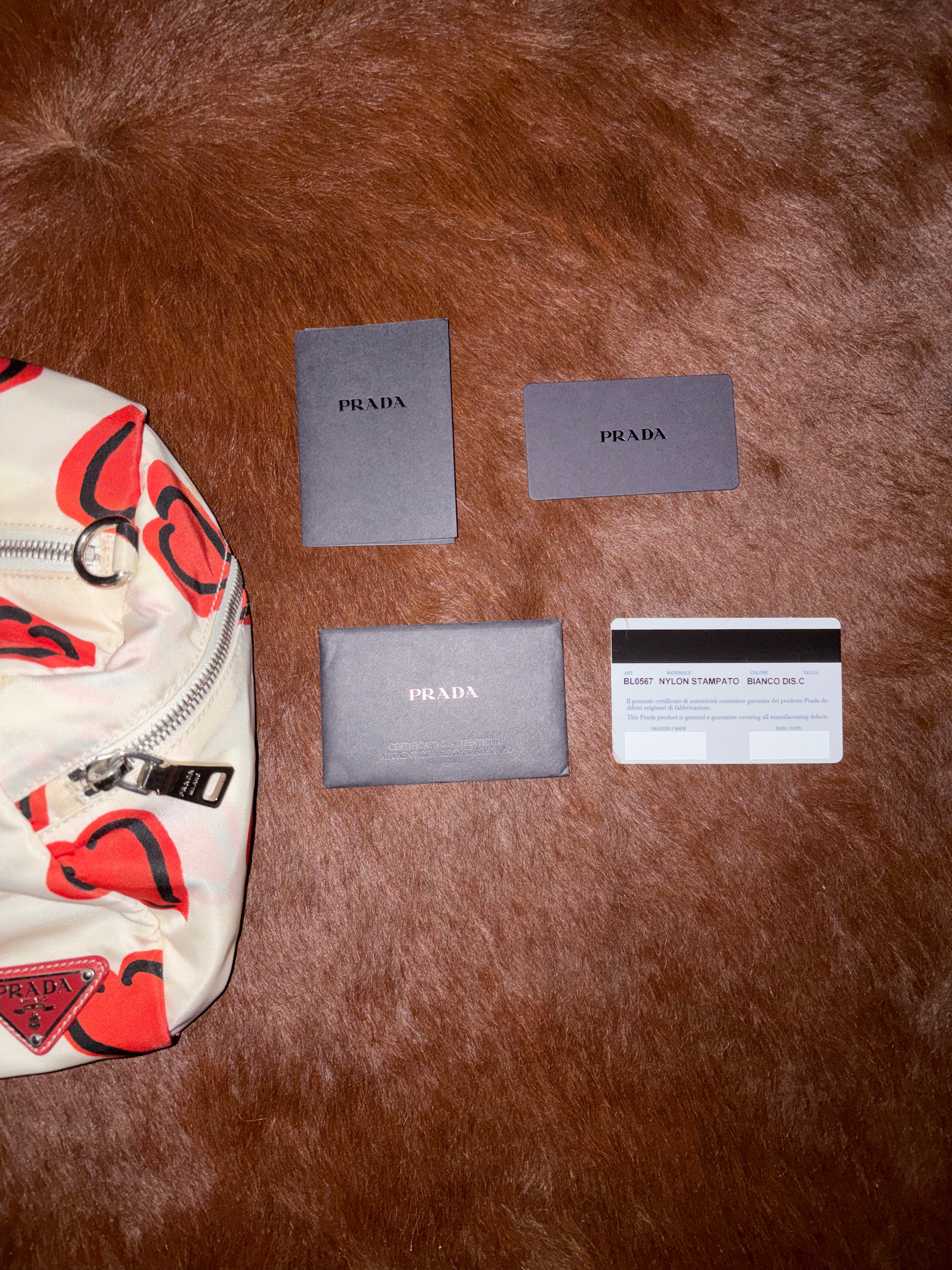 LIMITED EDITION 'I LOVE PRADA' NYLON DUFFEL BAG