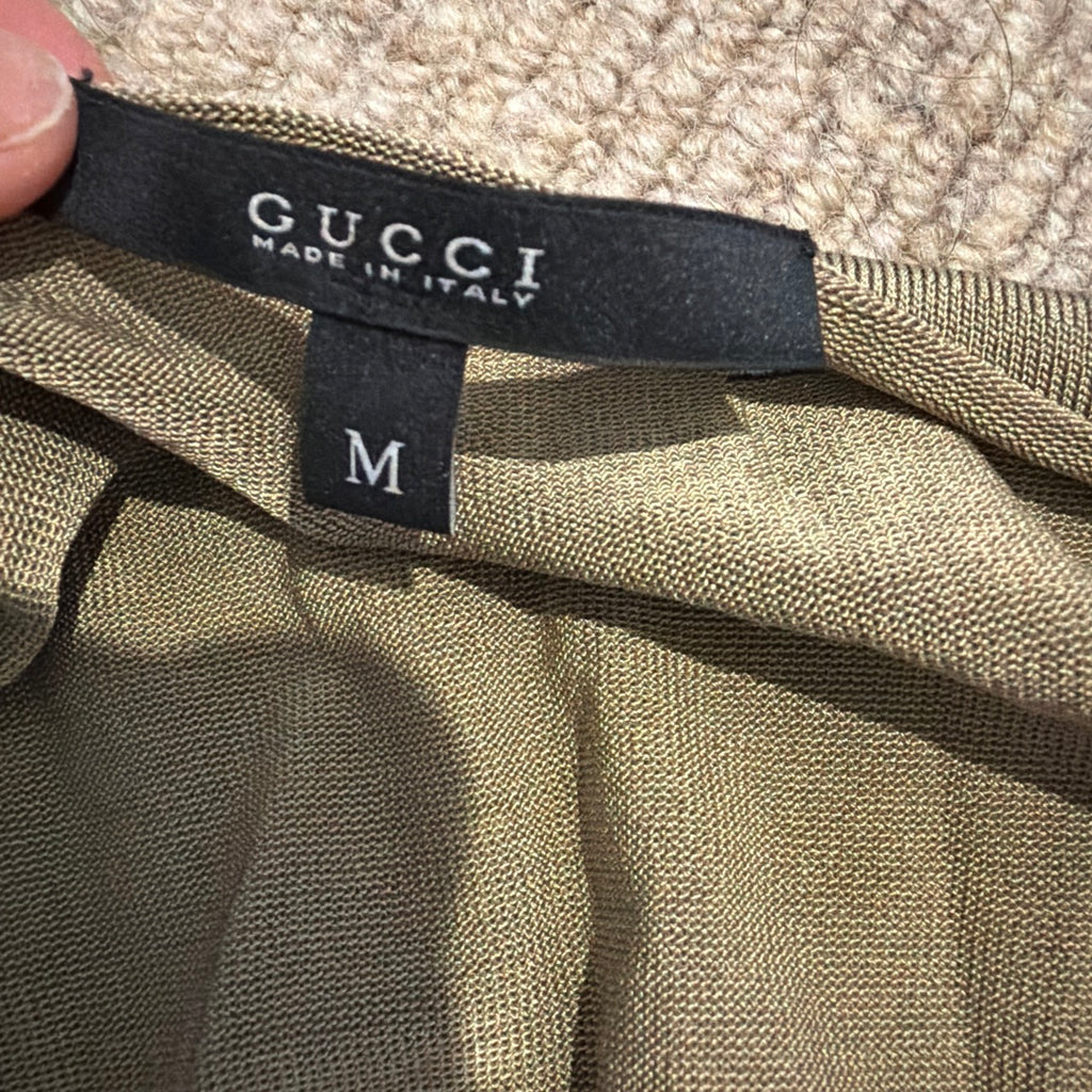 RARE GUCCI LONG SLEEVE KNOT TOP