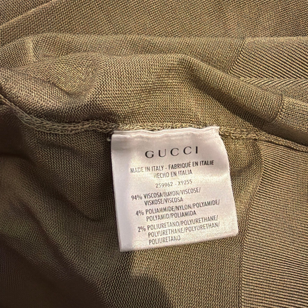 RARE GUCCI LONG SLEEVE KNOT TOP