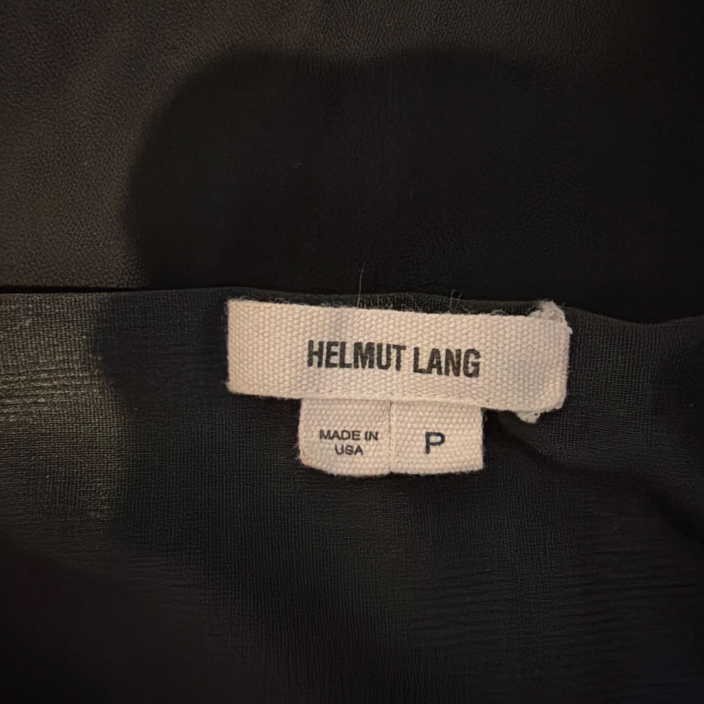 HELMUT LANG RUCHED BLACK DRESS