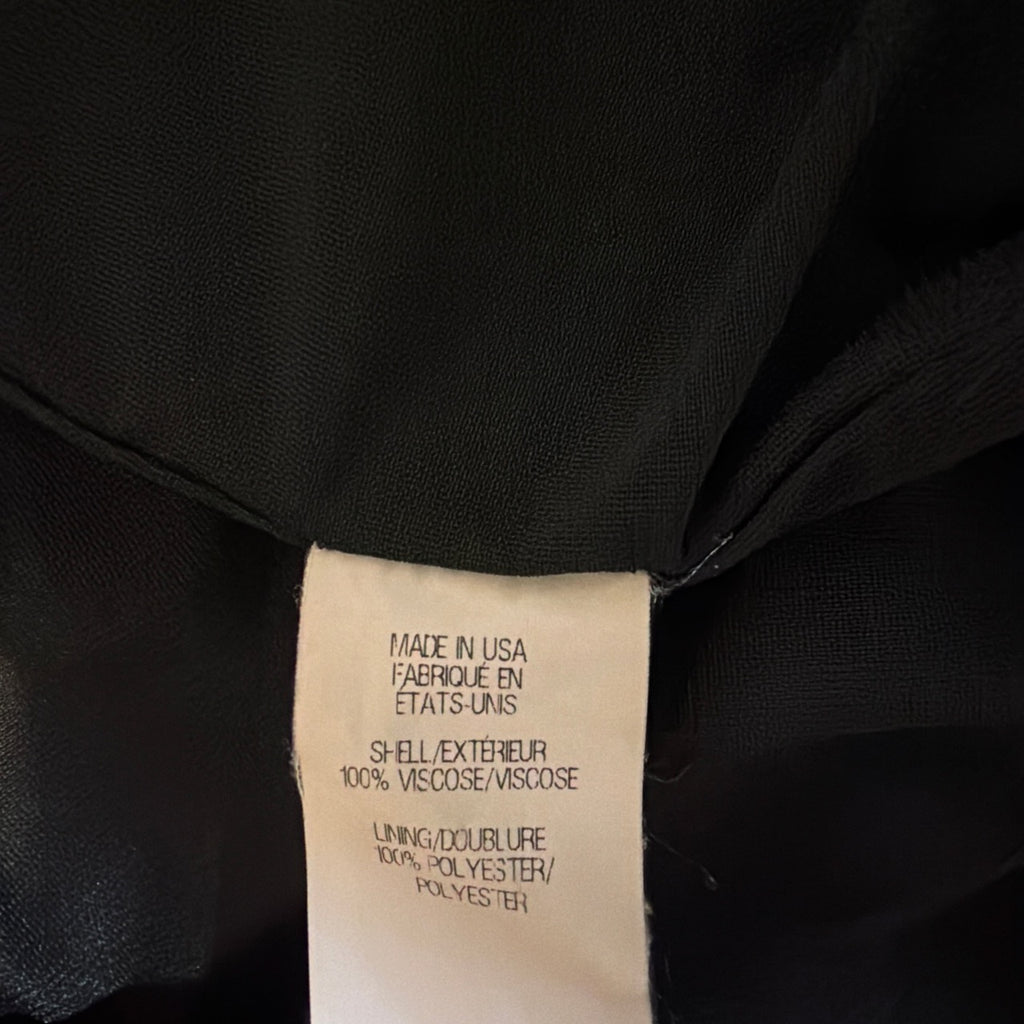 HELMUT LANG RUCHED BLACK DRESS