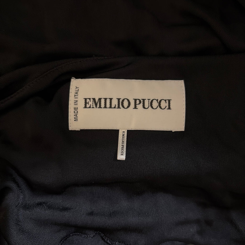 EMILIO PUCCI BLACK DIAMANTE DRESS